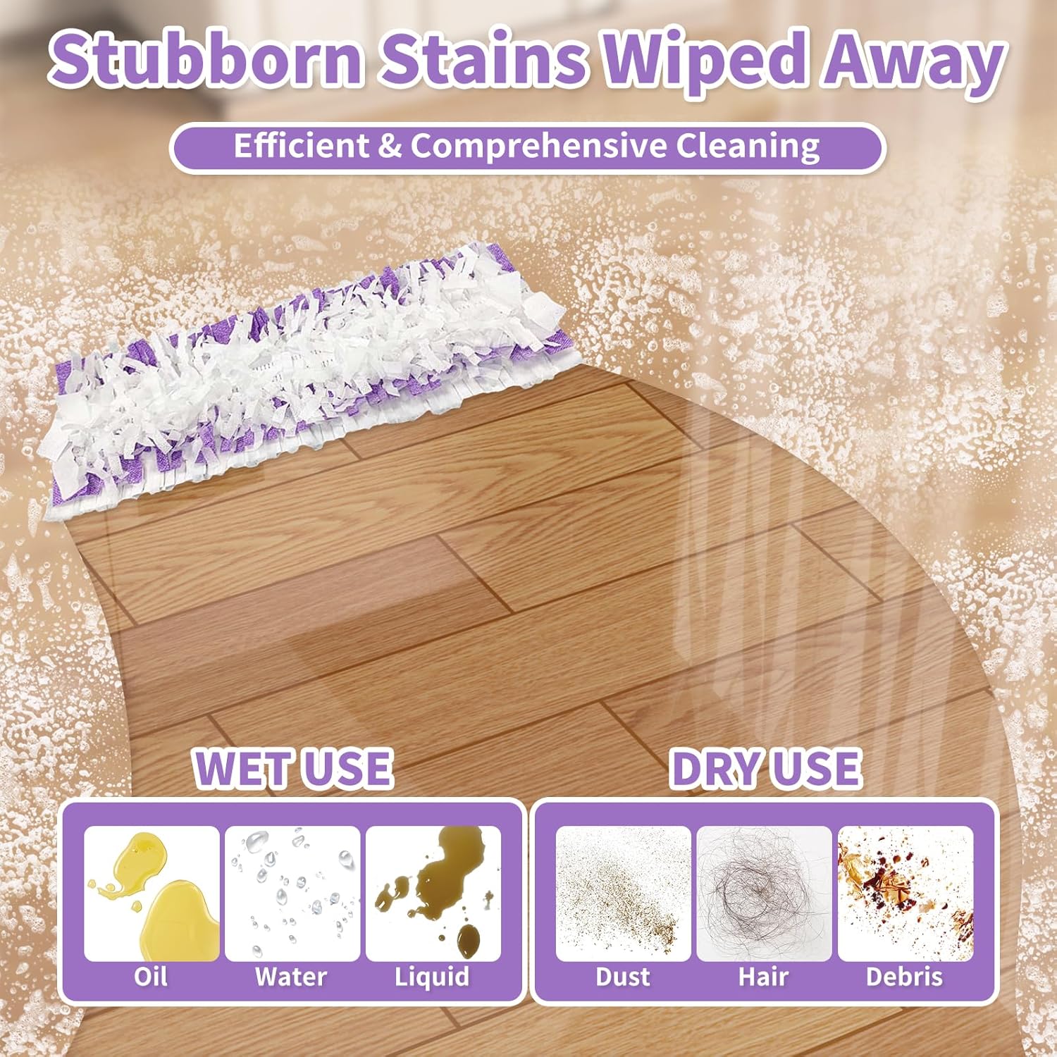 LOVECO 25 Count Power Mop Refills for Swiffer