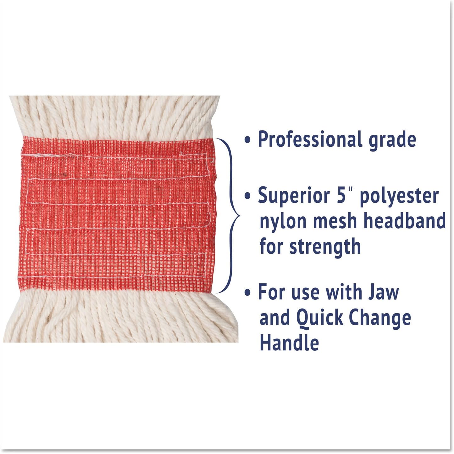 Boardwalk 503WHCT Super Loop Wet Mop Head - 12 Per Carton
