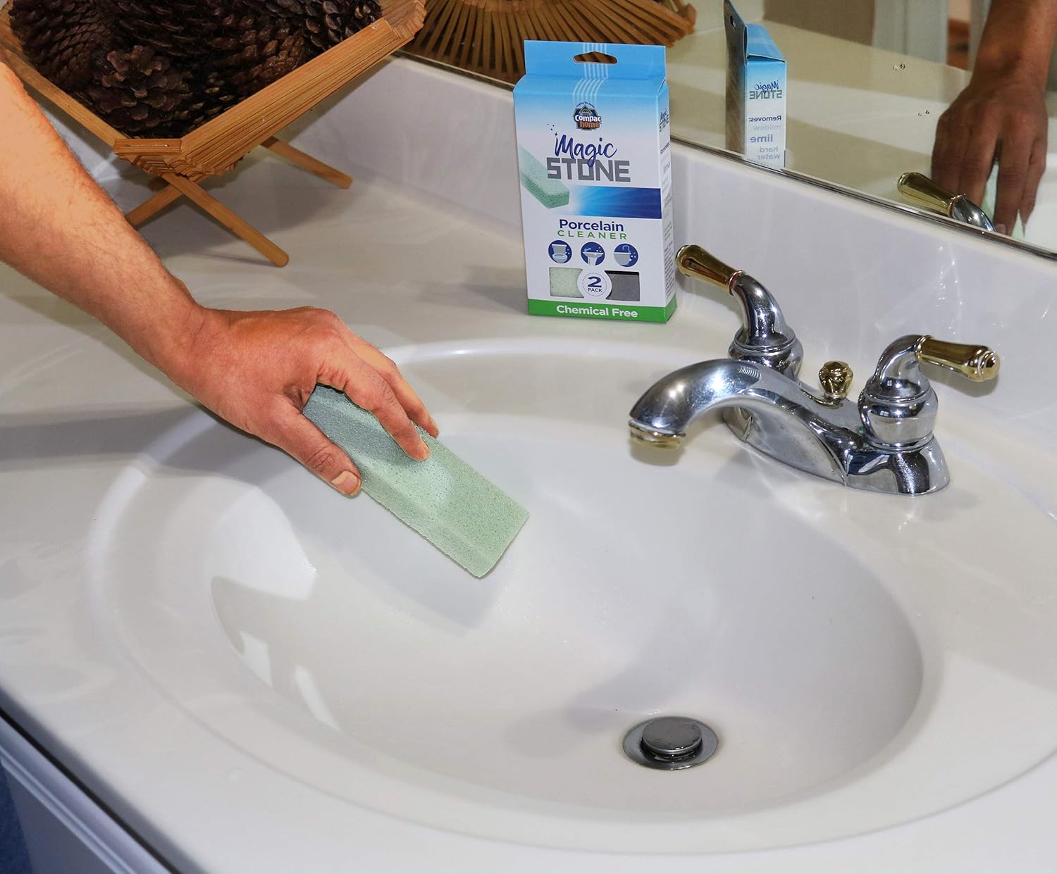 COMPAC HOME Magic Stone Porcelain Cleaner 2 Count