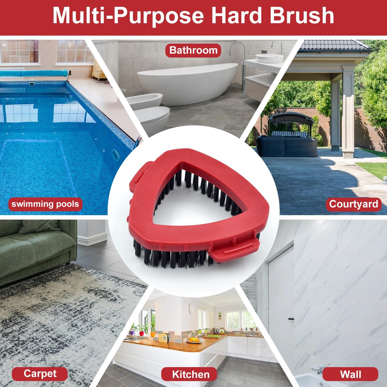Ocedar RinseClean 2-Tank Mop Base Scrub Brush Replacement Head