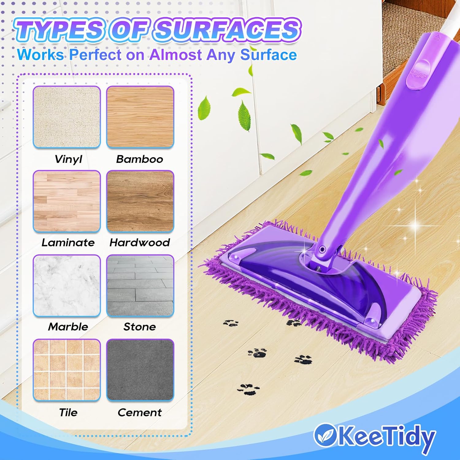 KeeTidy Wet Jet Pads for Swiffer 3 Pack