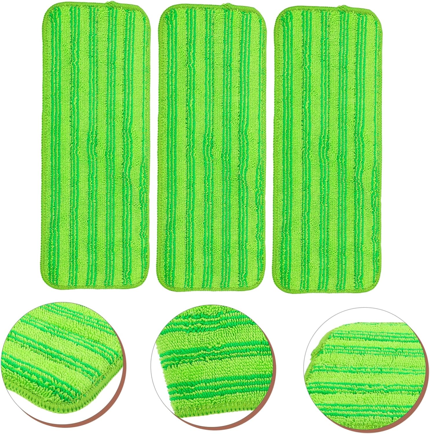 3pcs Microfiber Mop Pads Reusable and Durable