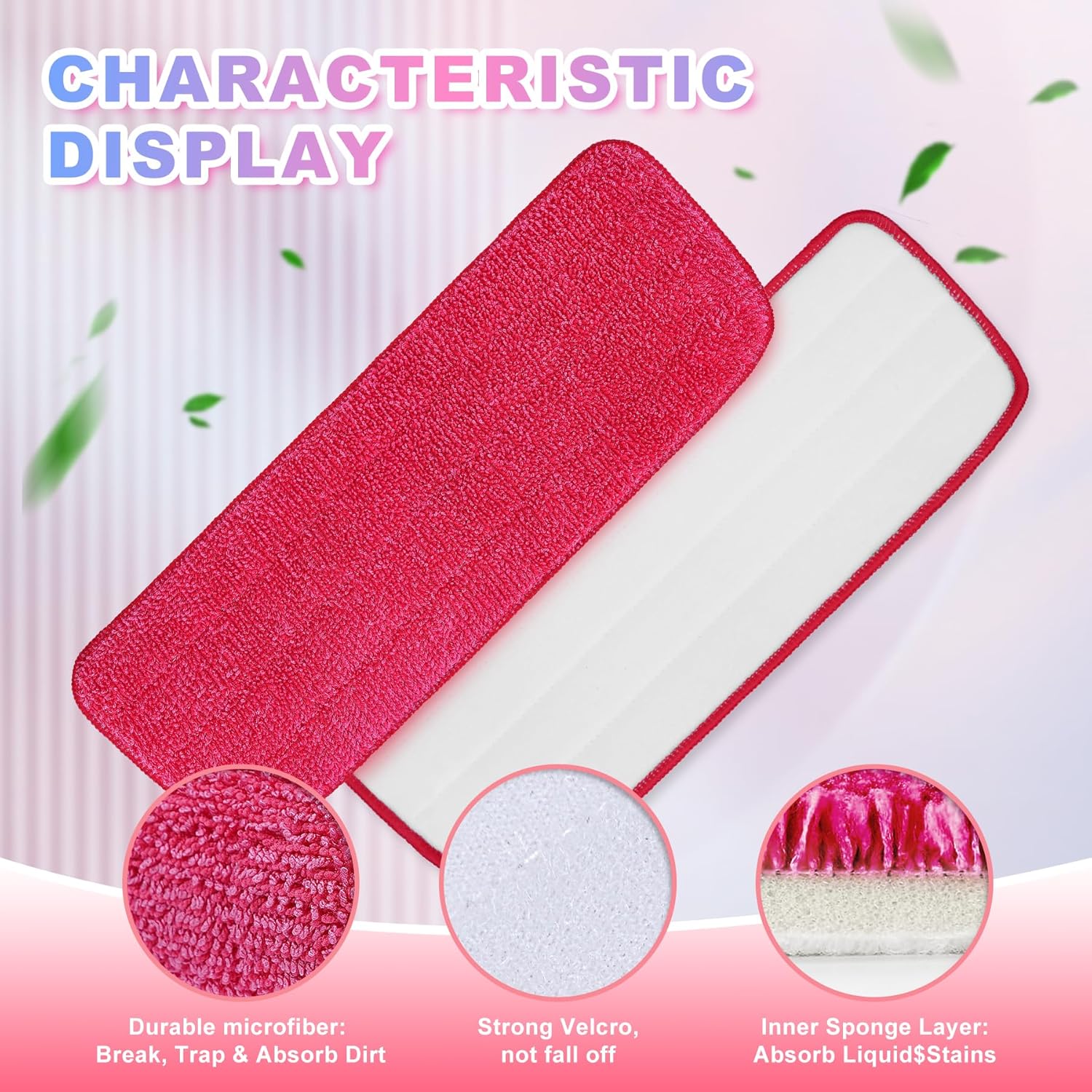 KEEPOW 14 Inch Microfiber Window Scrubber Refill 1