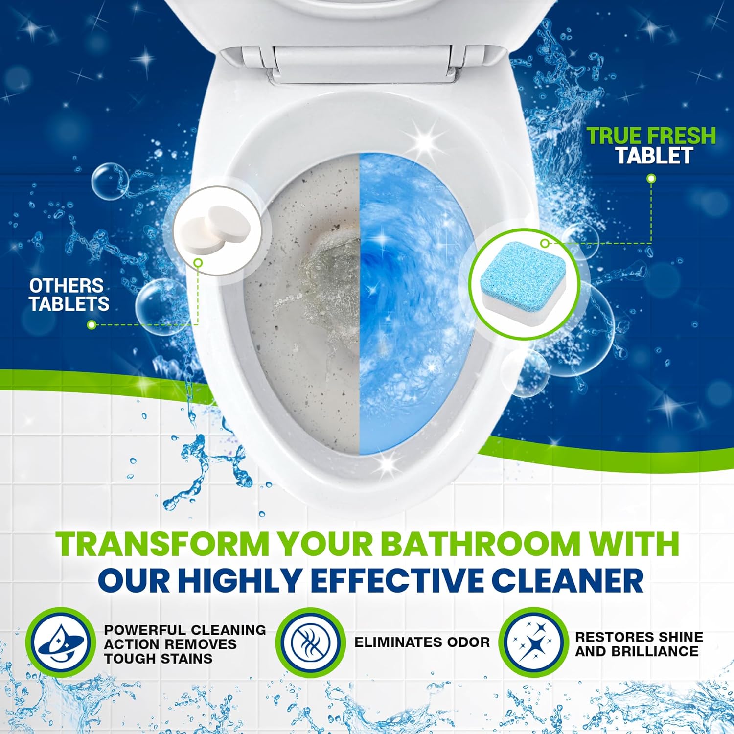 True Fresh Toilet Bowl Cleaner Tablets 24 Pack 1