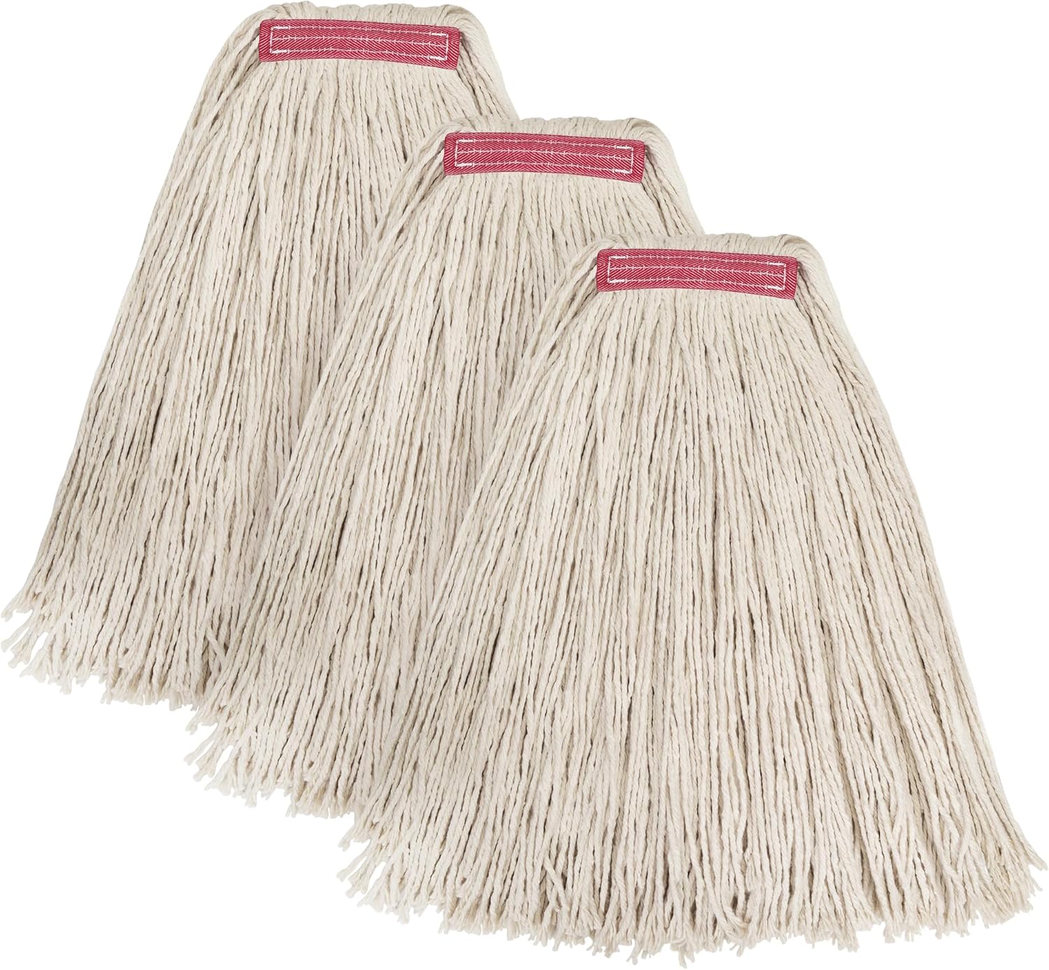 Matthew 24oz Cotton Mop Refills 3-Pack White