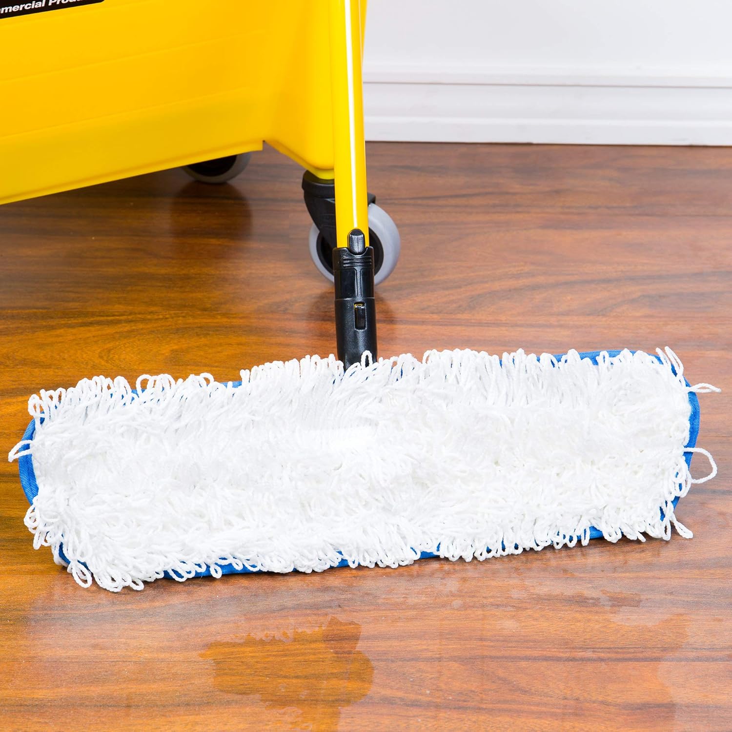 Rubbermaid Flow Flat Mop Head Nylon White Pack of 2