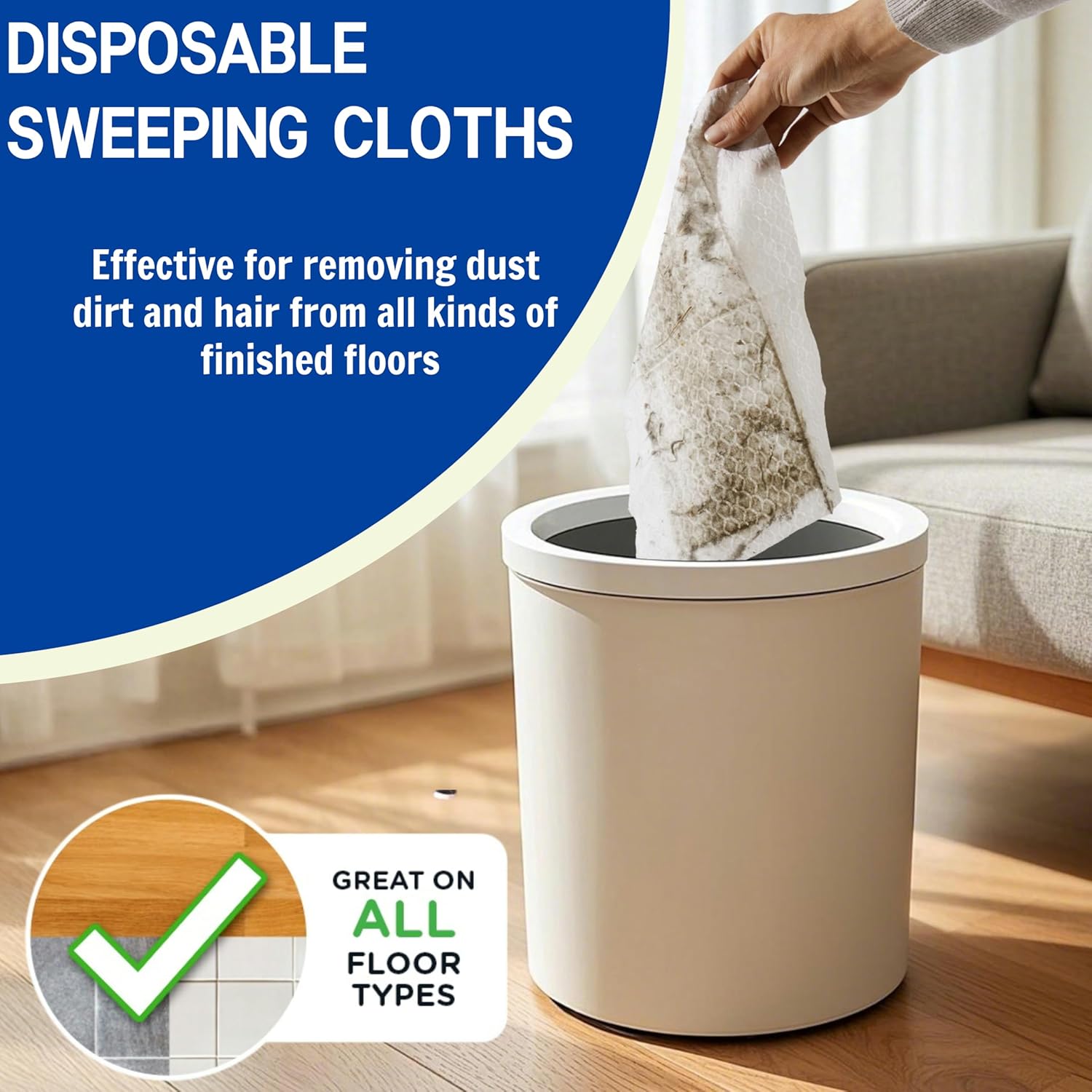 Peachicha Dry Sweeping Cloths Refills 80 Count Pack