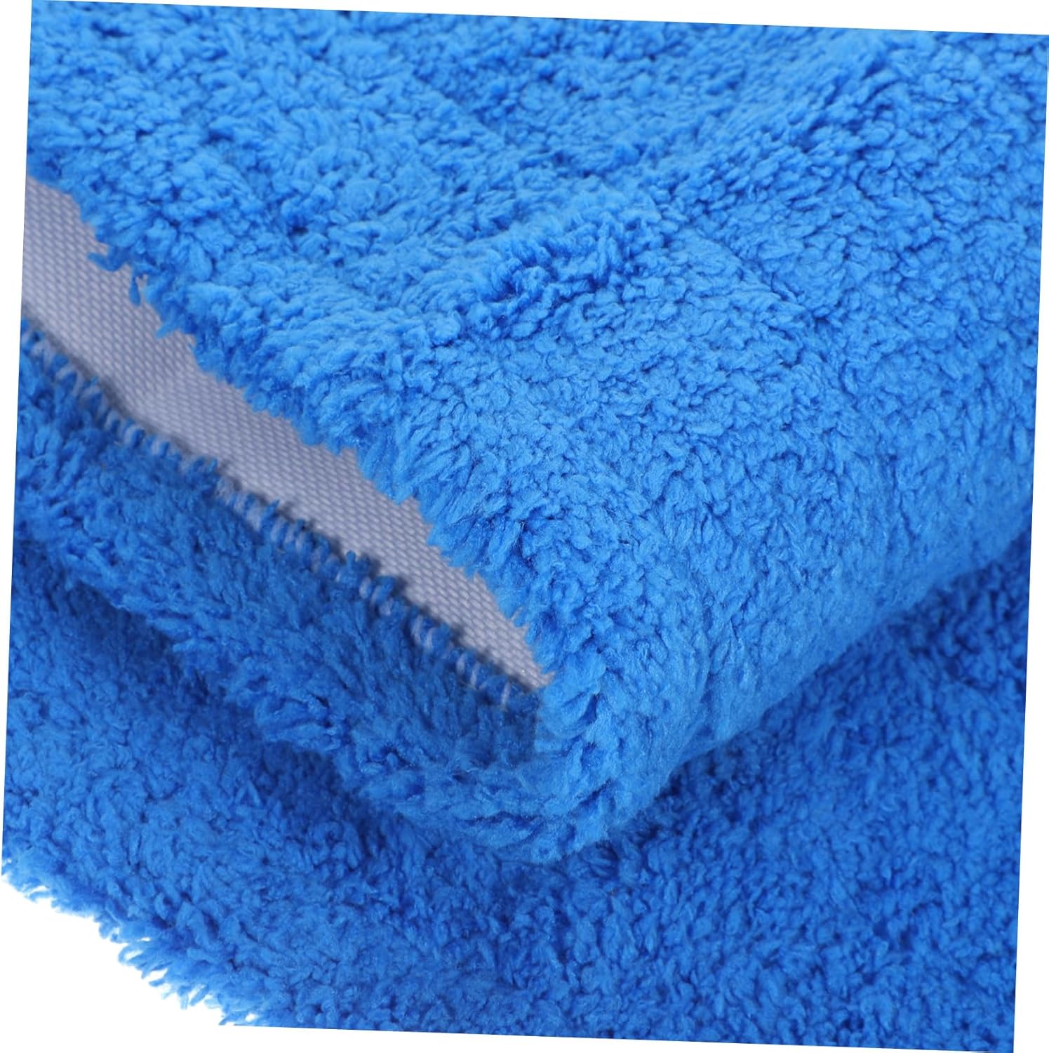 2Pcs Coral Fleece Mop Pads Reusable Replacement Heads