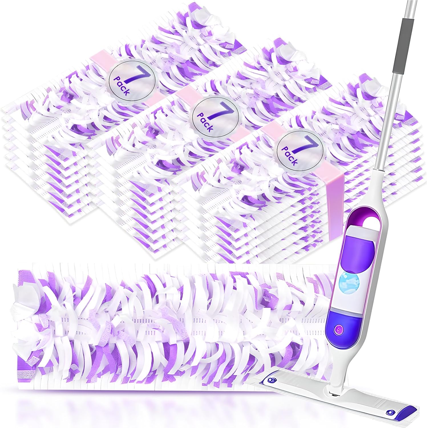 21 Pack Disposable Mop Pads for Swiffer Power Mop