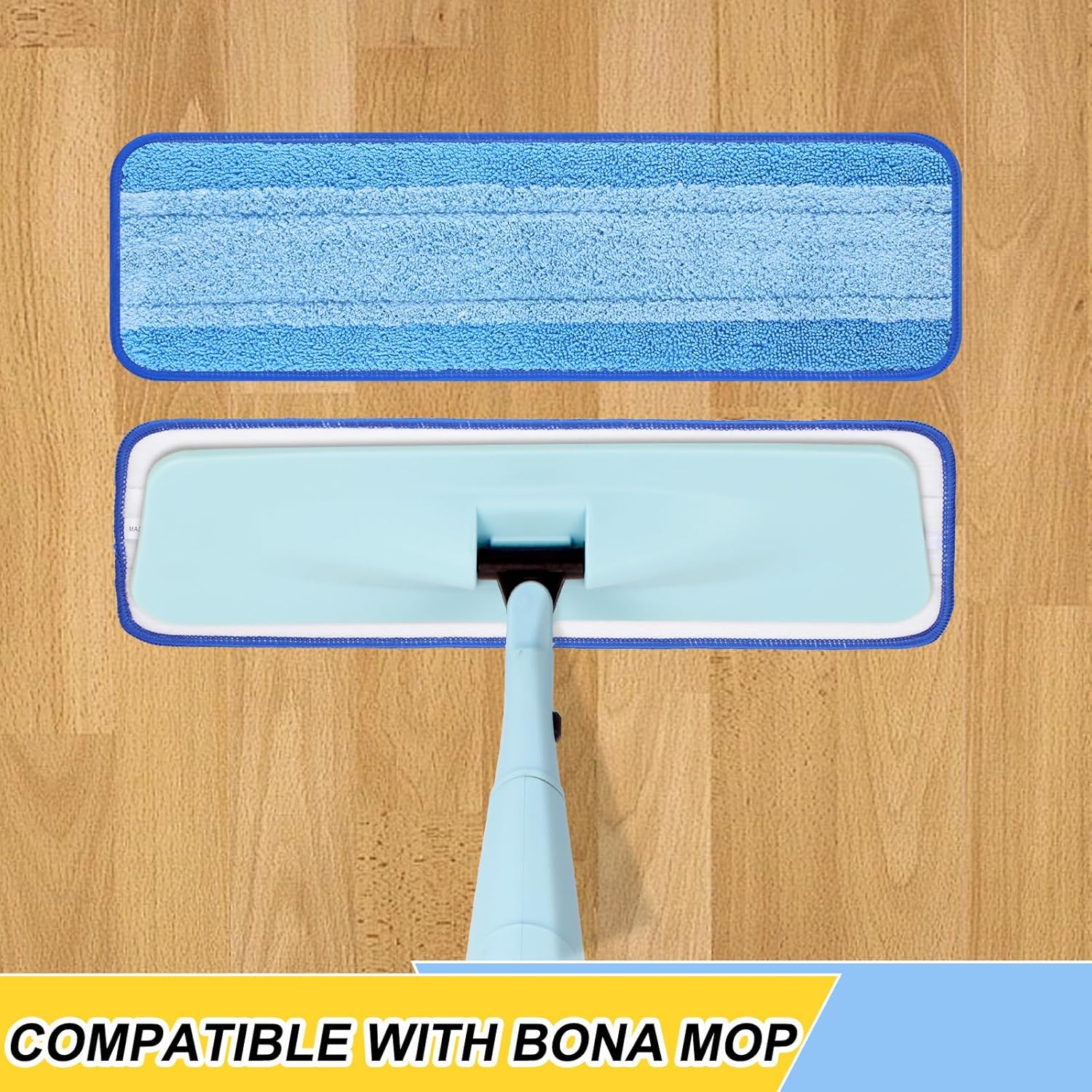 8 Pack 18 Inch Reusable Microfiber Spray Mop Replacement Heads
