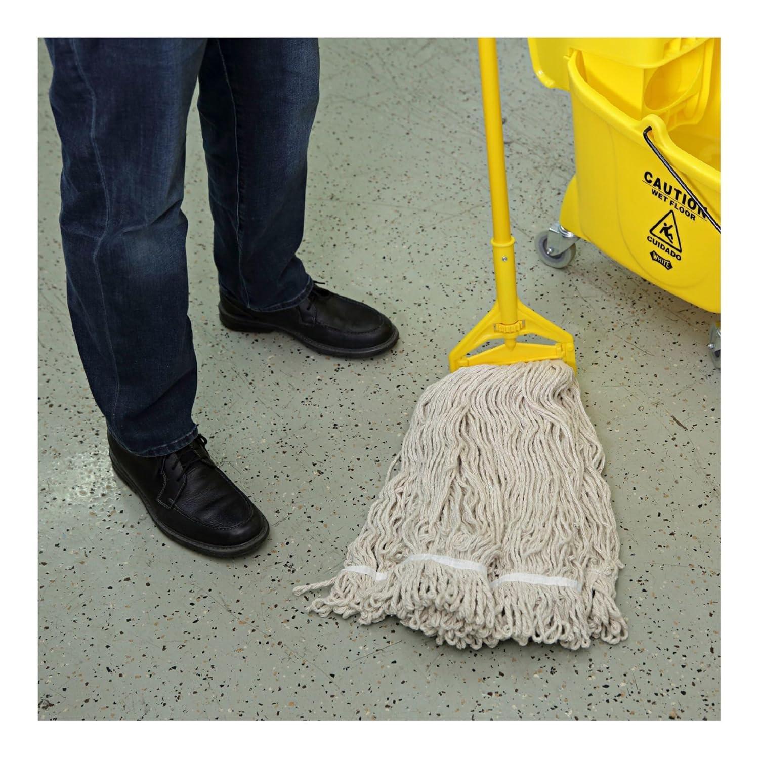 Boardwalk Replacement Mop Head 32-Oz White Premium Cotton