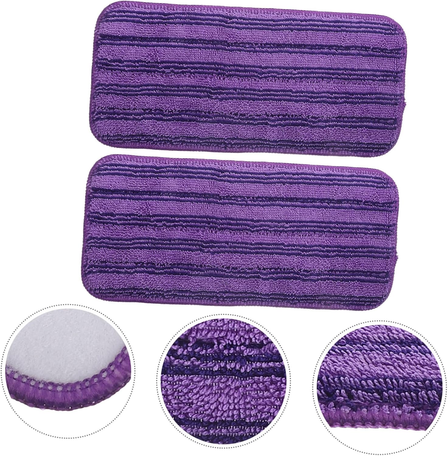 2pcs Microfiber Mop Pad Refill Washable
