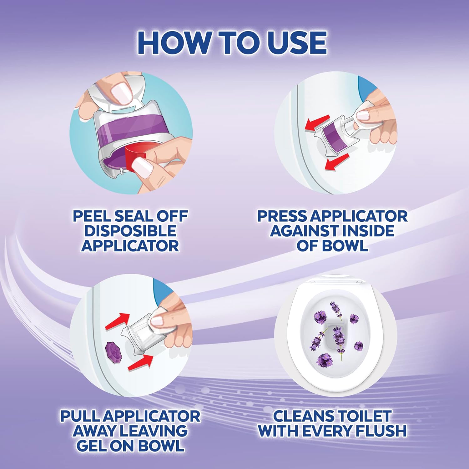 Lysol Automatic Toilet Bowl Cleaner Lavender 24 Count Pack