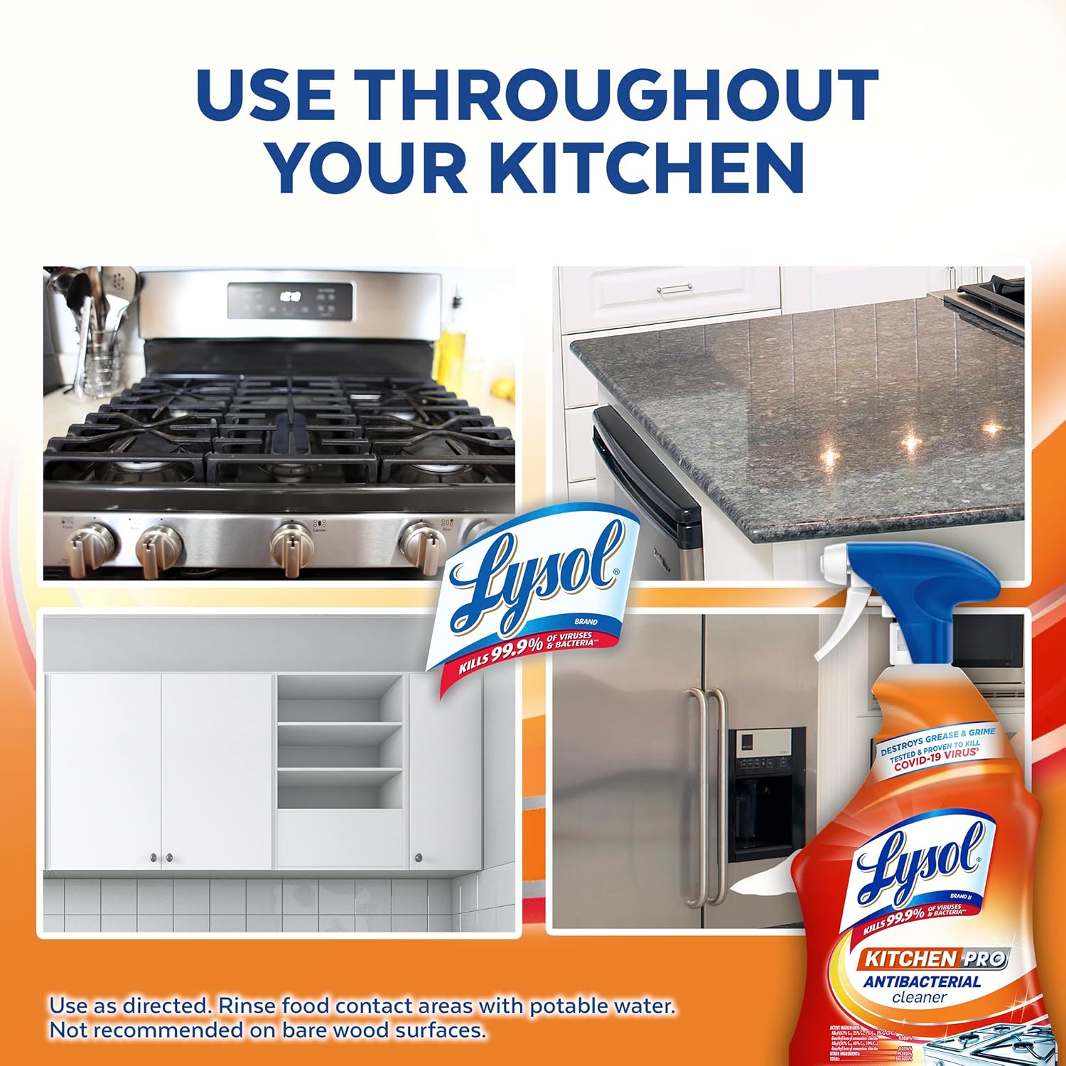 Reckitt Lysol Kitchen Pro Toilet Cleaner Pack of 3 22 Fl Oz