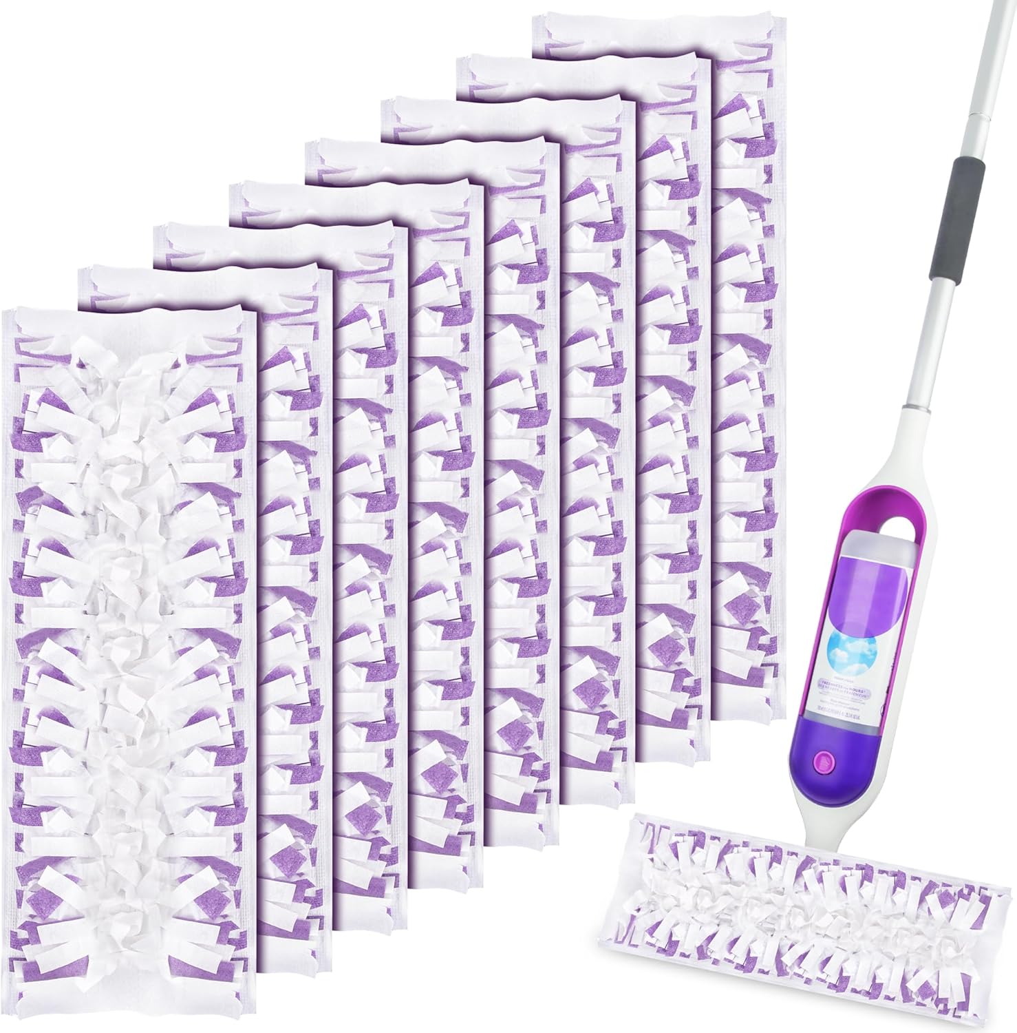 FORSPEEDER 8 Count Disposable Mop Pads Refills for Swiffer PowerMop