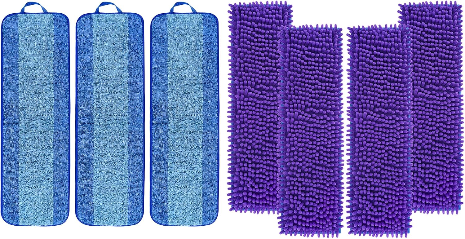 KEEPOW Microfiber Mop Pads 18 Inch 43 Pack Replacement