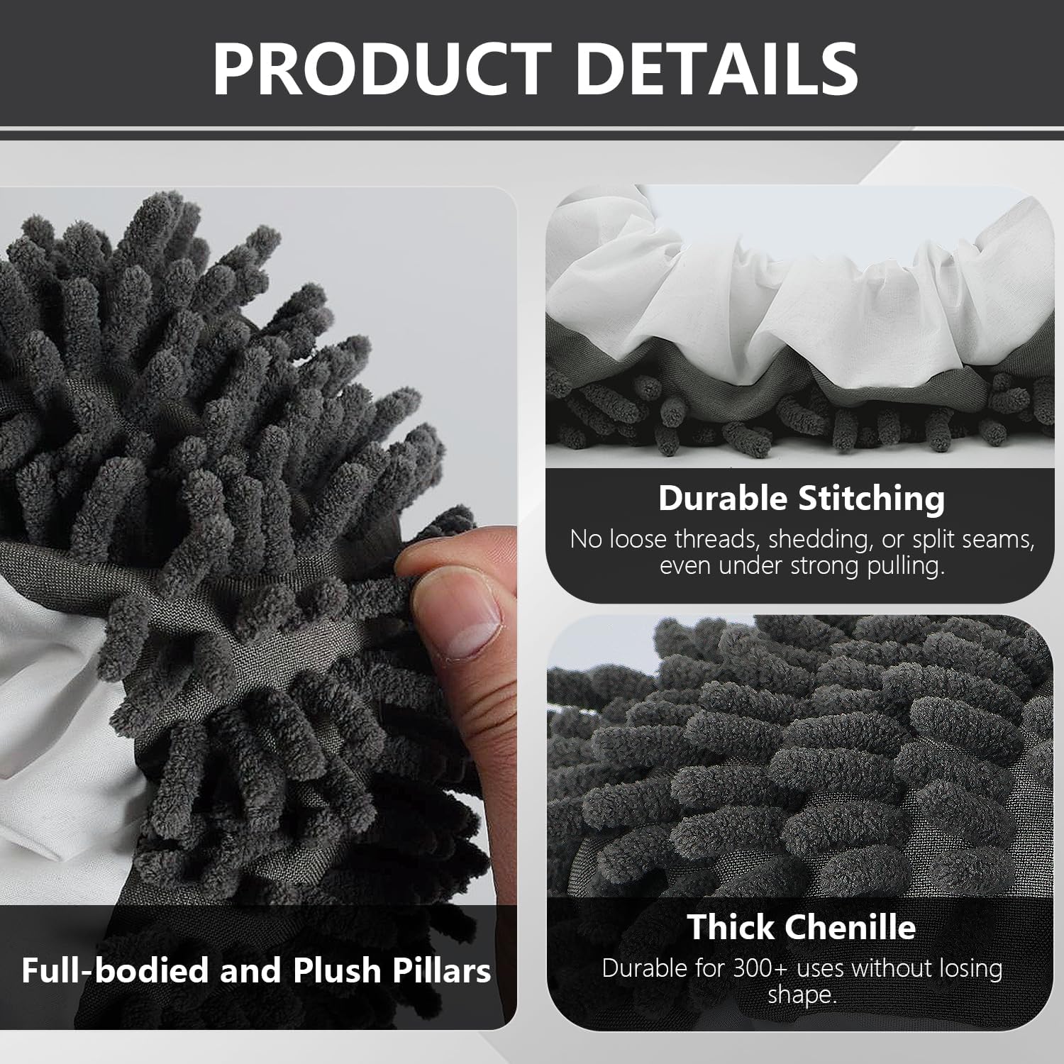 EKIORI Mop Slippers Socks - Washable Reusable Floor Cleaning Covers
