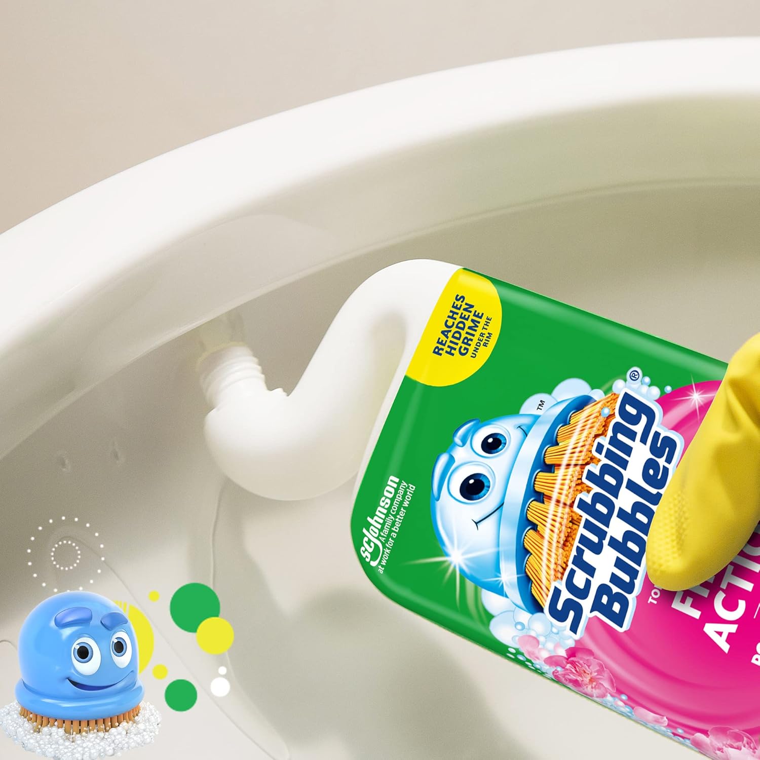 Scrubbing Bubbles Toilet Bowl Gel 24oz Floral Fusion