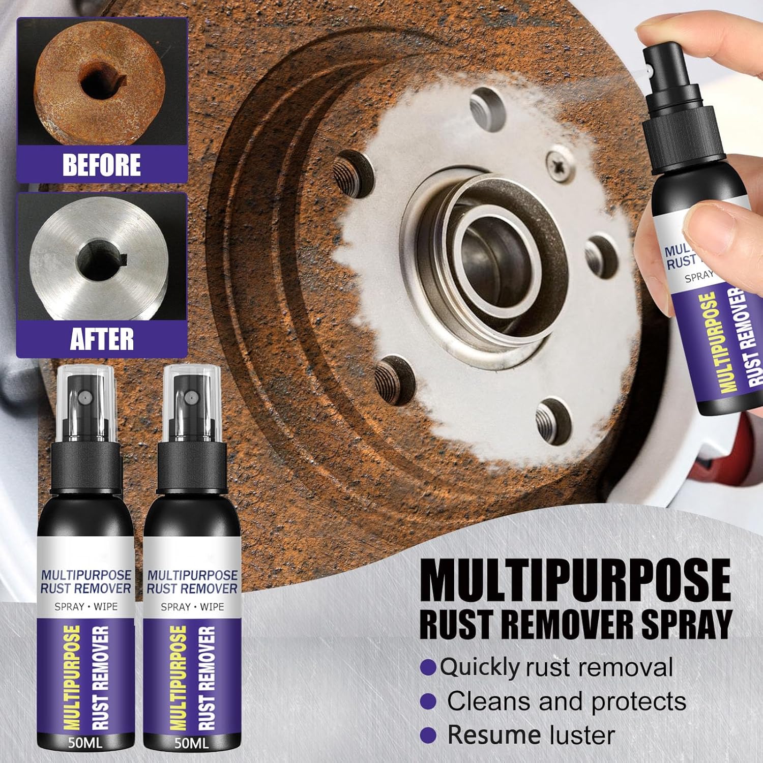 Homomdy Multipurpose Rust Remover Spray 6pcs 1