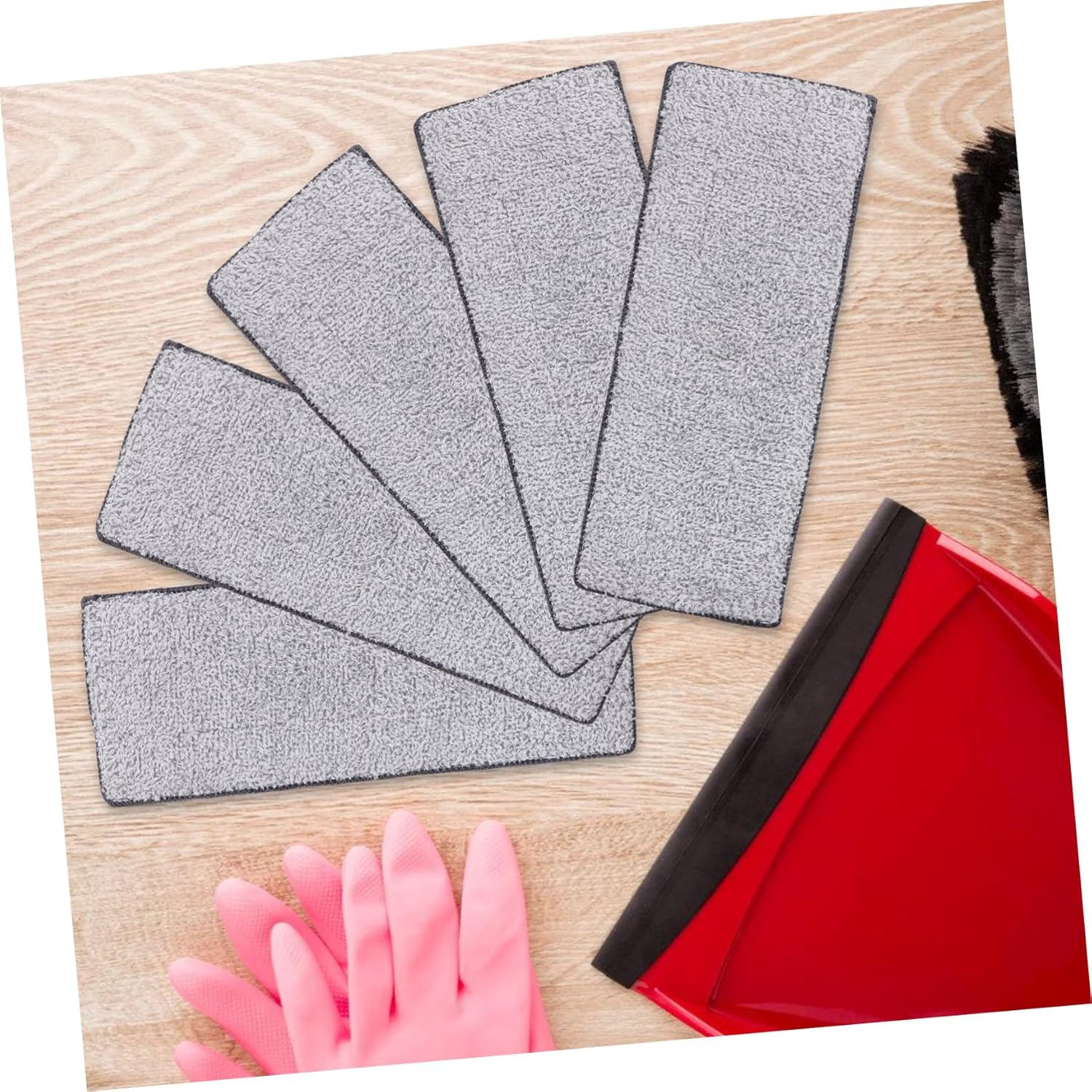 10pcs Reusable Microfiber Mop Pads for Hardwood Tile and Other Surfaces