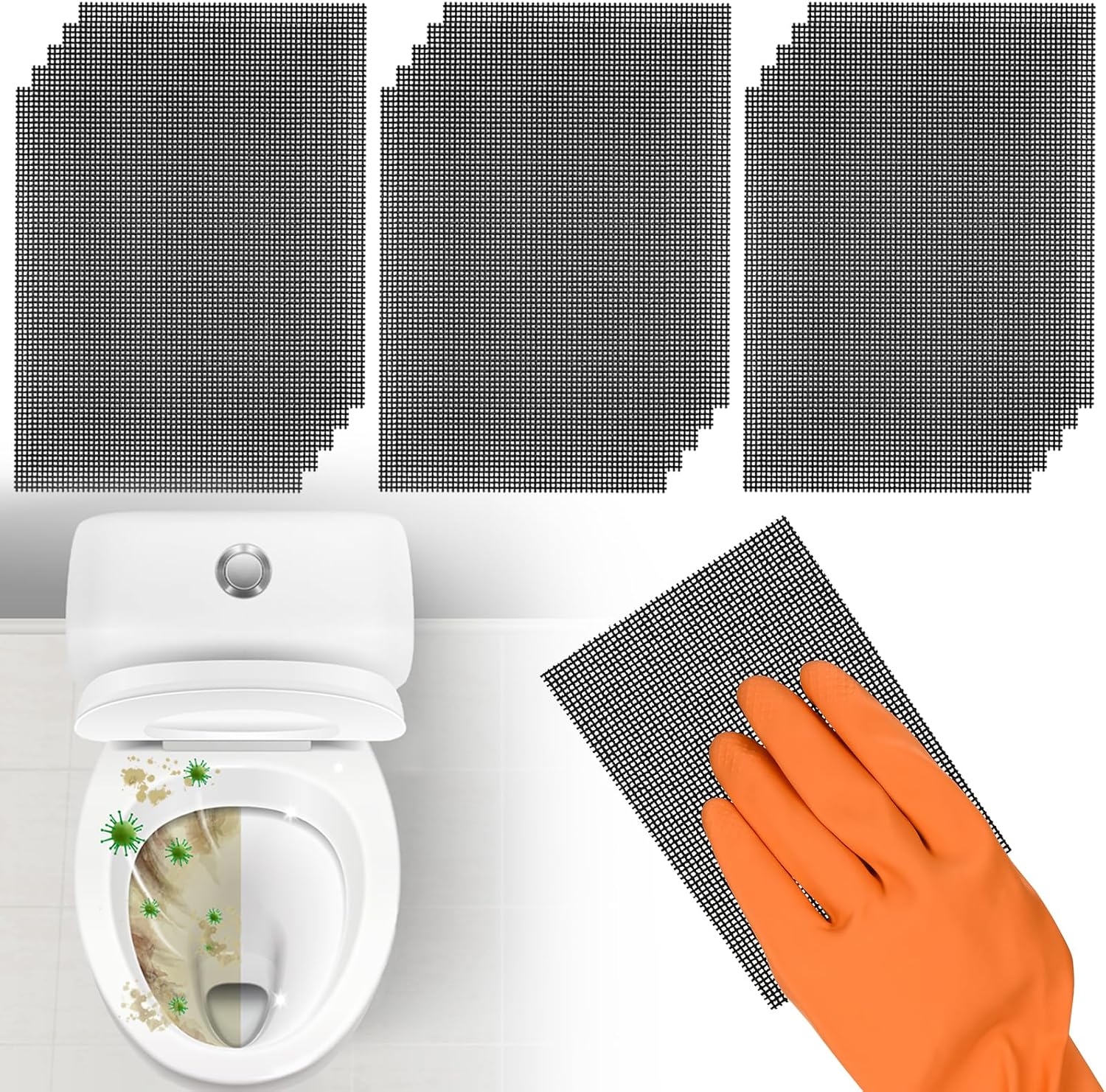 Yncotte Toilet Cleaner Mesh Pads 15PCS