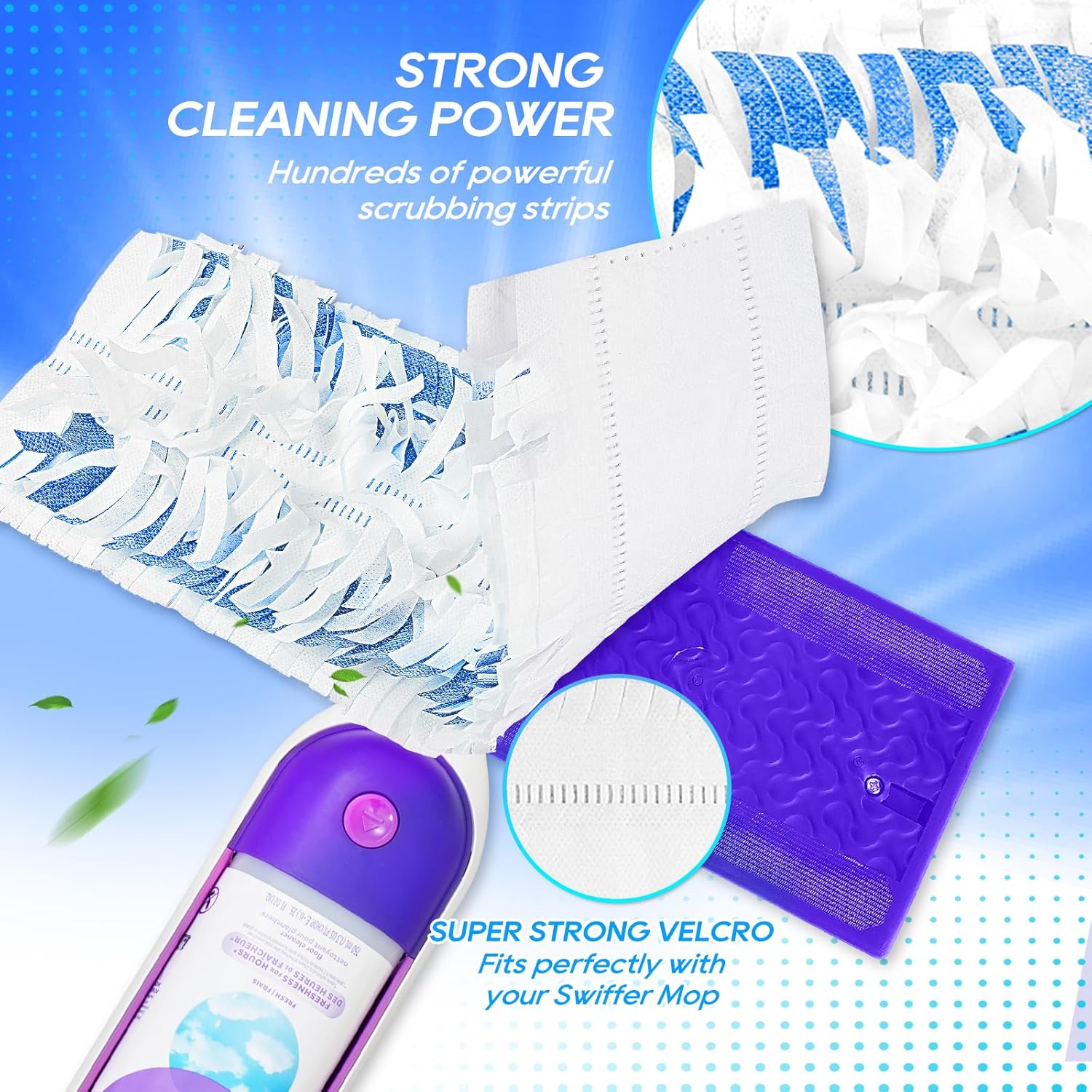 YagoDago 20-Pack Power Mop Refills for Multi-Surface Cleaning
