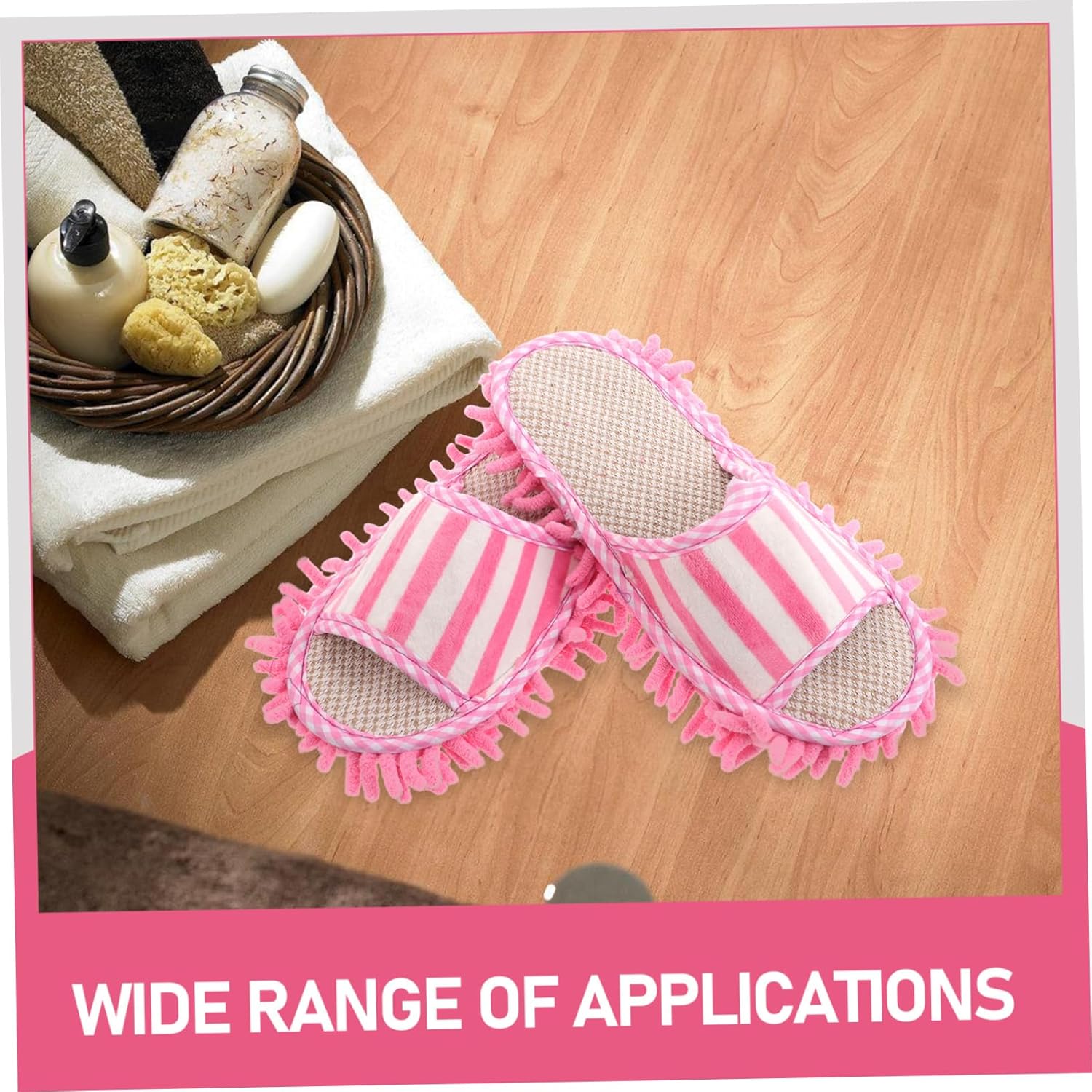Minkissy 1 Pair Mop Slippers for Women
