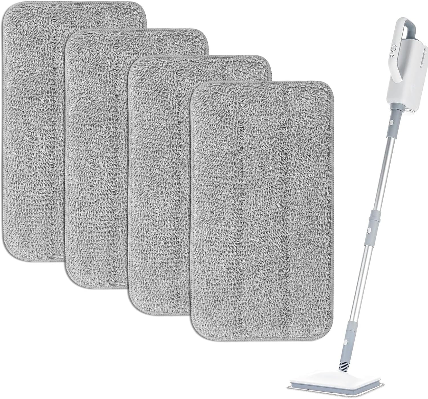 Yicotira Microfiber Steam Mop Pads - 4 Pack Reusable Replacement for Seyola FEPPO