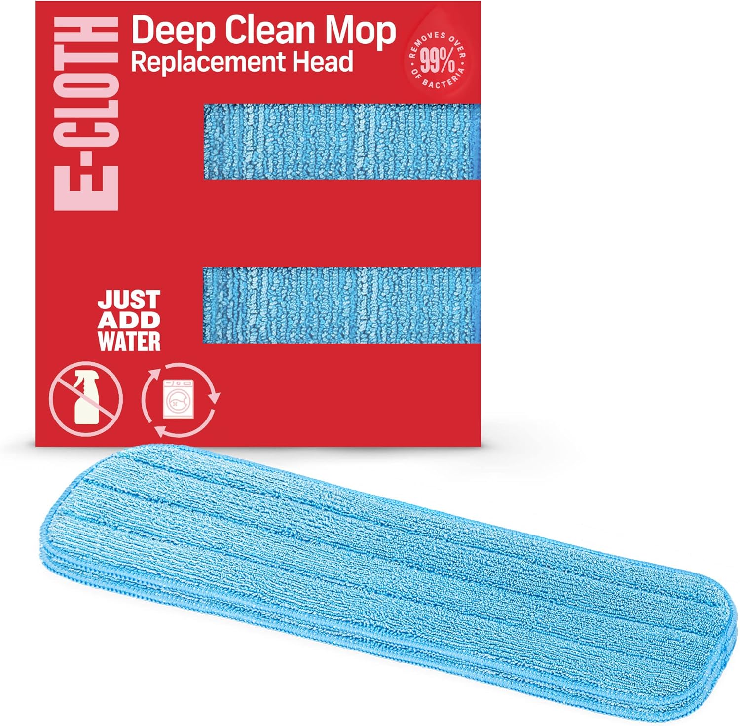 E-Cloth Deep Clean Replacement Microfiber Mop Heads 2 Pack