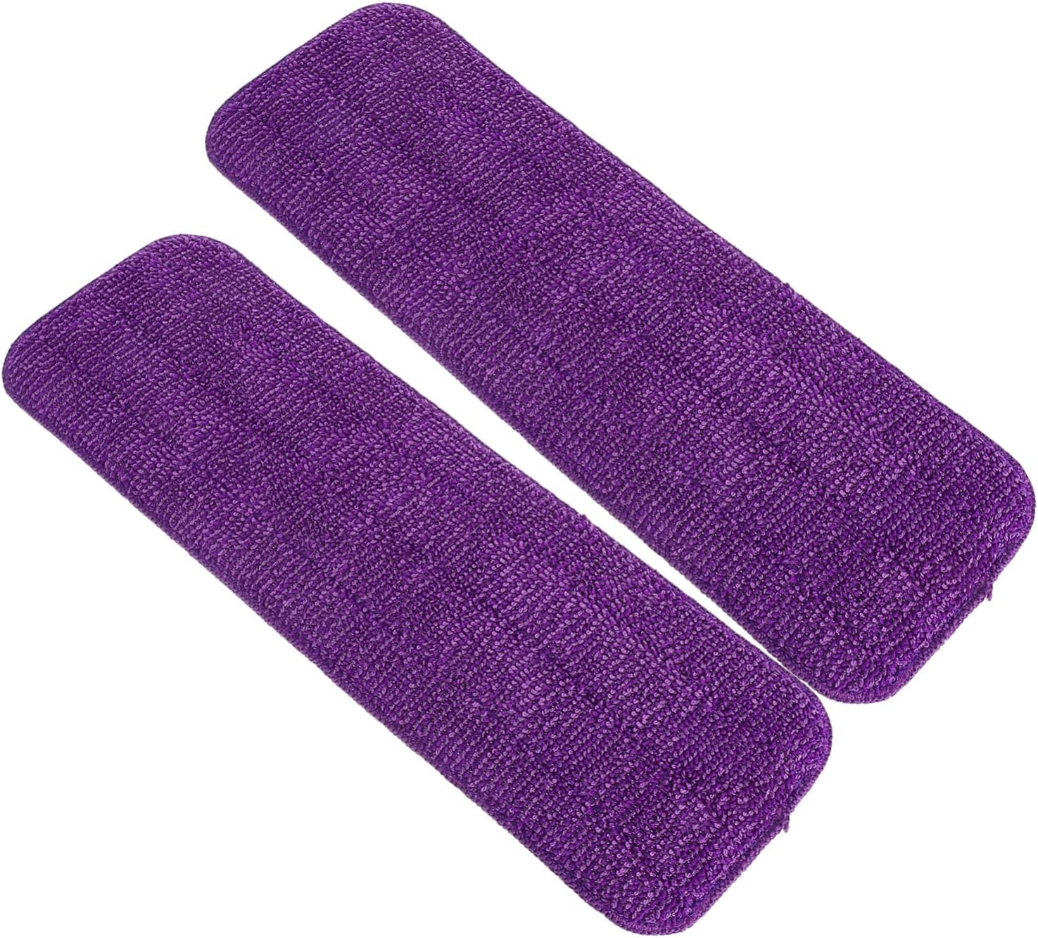 2Pcs Reusable Microfiber Mop Pads for Efficient Floor Cleaning 1