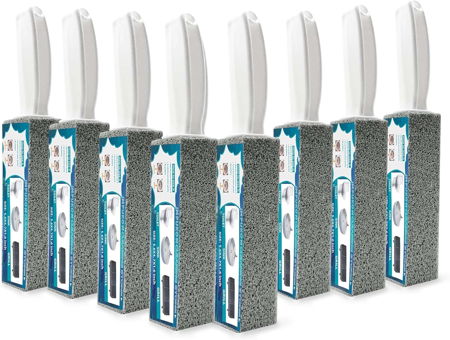 Totoship Pumice Stone Toilet Cleaner 8 Pack