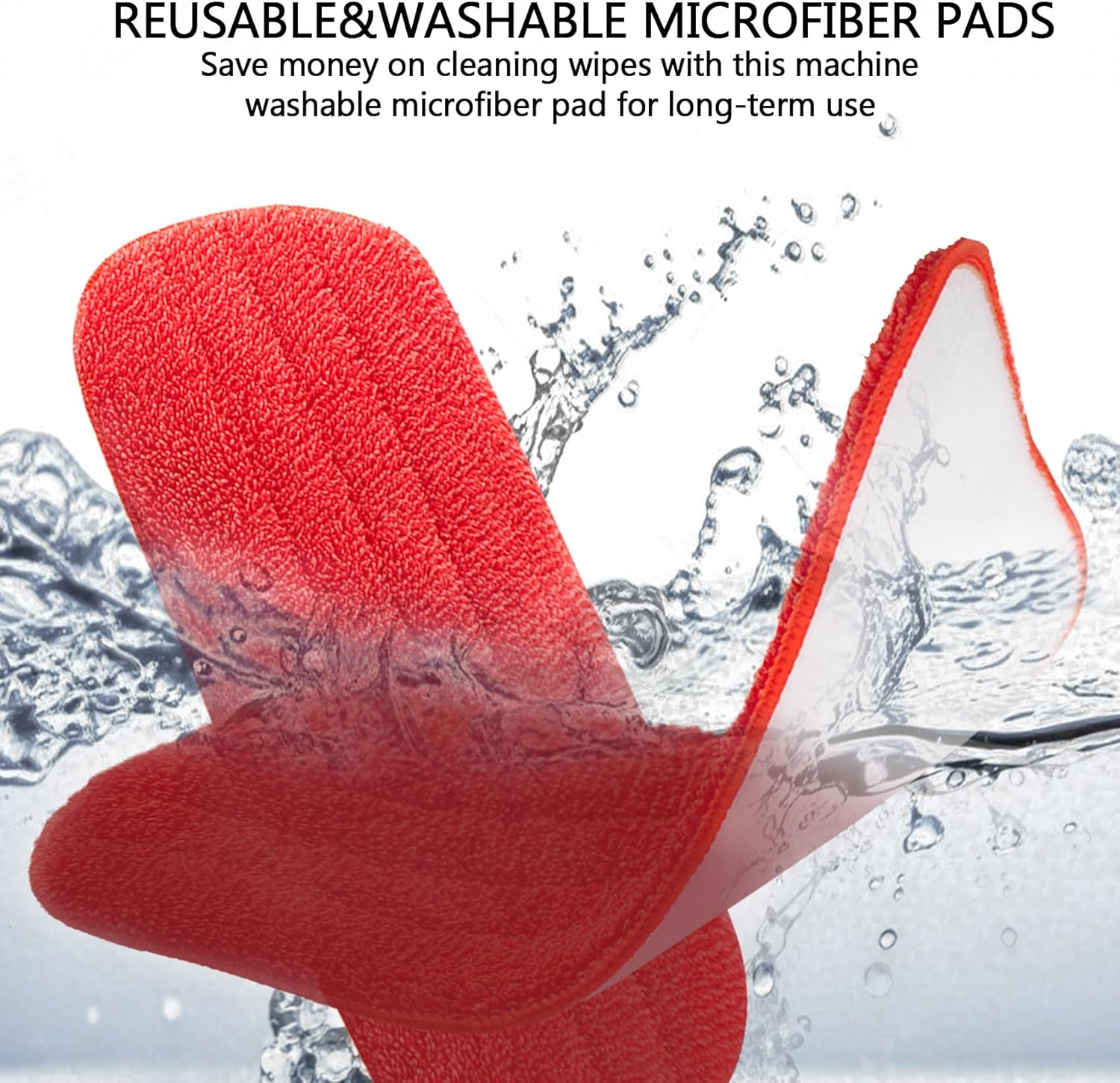 SunDiss 2 Pack Microfiber Mop Replacement Heads