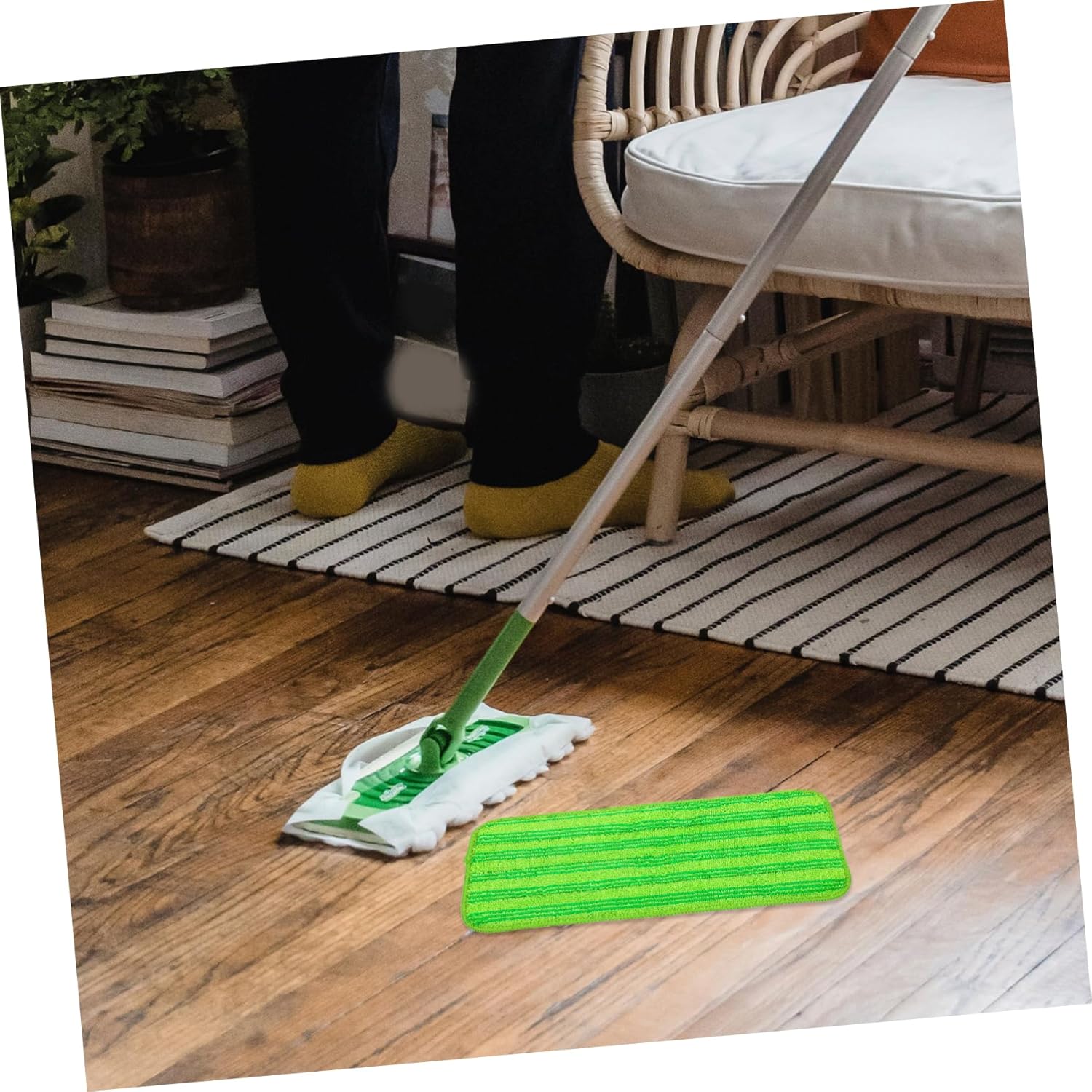 3pcs Microfiber Mop Pads Replacement Washable for Hardwood Tile