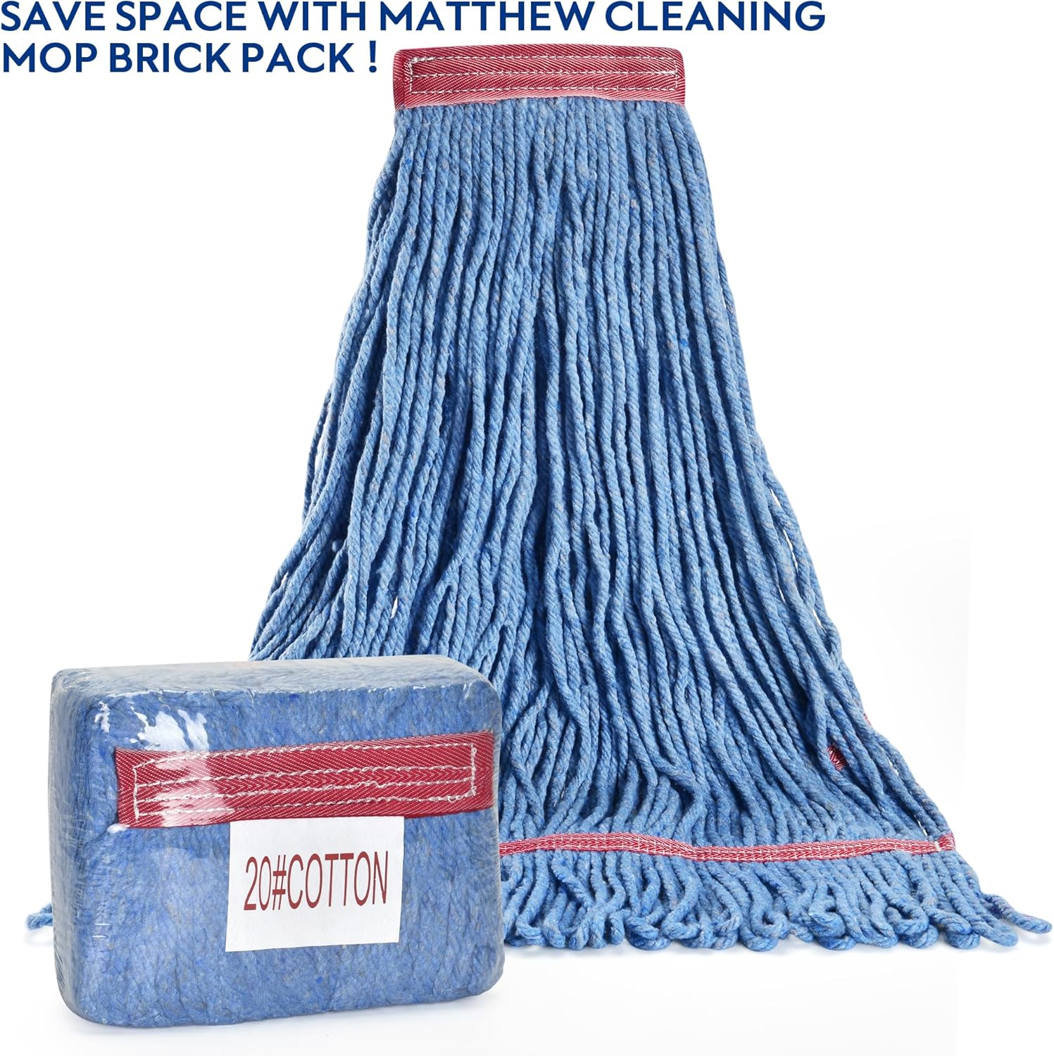 L Luke Supply Matthew 20oz Mop Head Replacement Pack of 6
