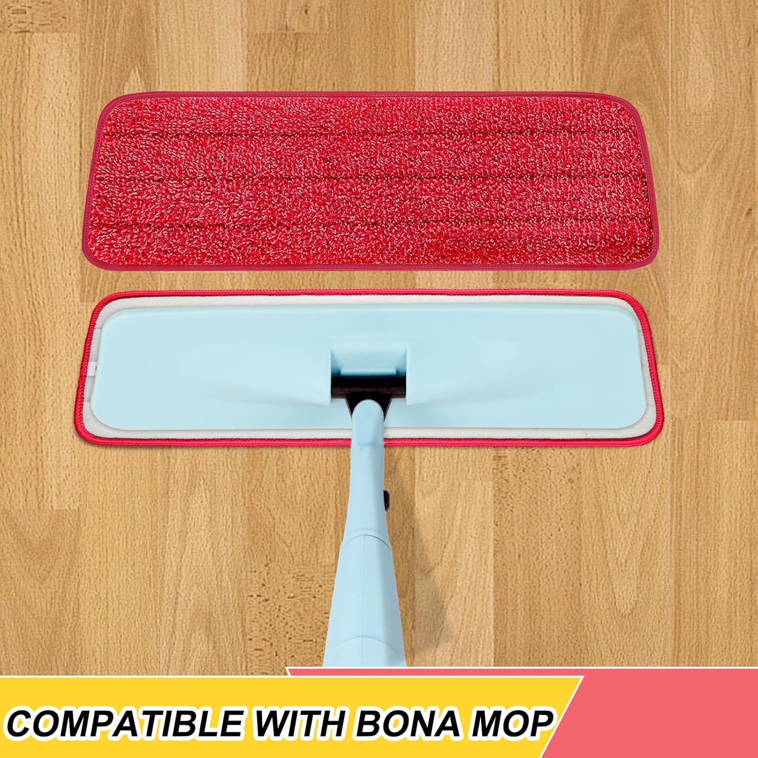 165 Inch H-Gamely Microfiber Mop Pads Set of 5