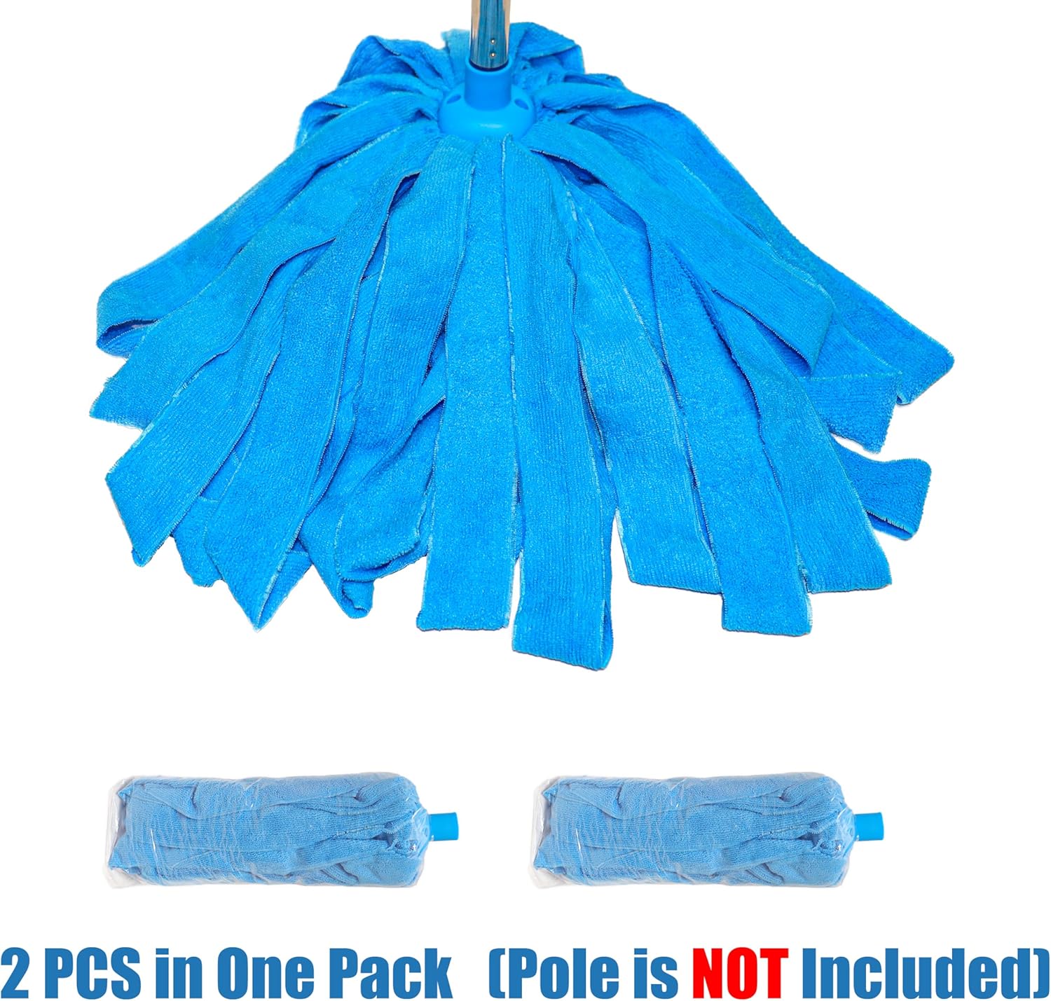 EaseYourDay Microfiber Mop Refill Blue 2pcs
