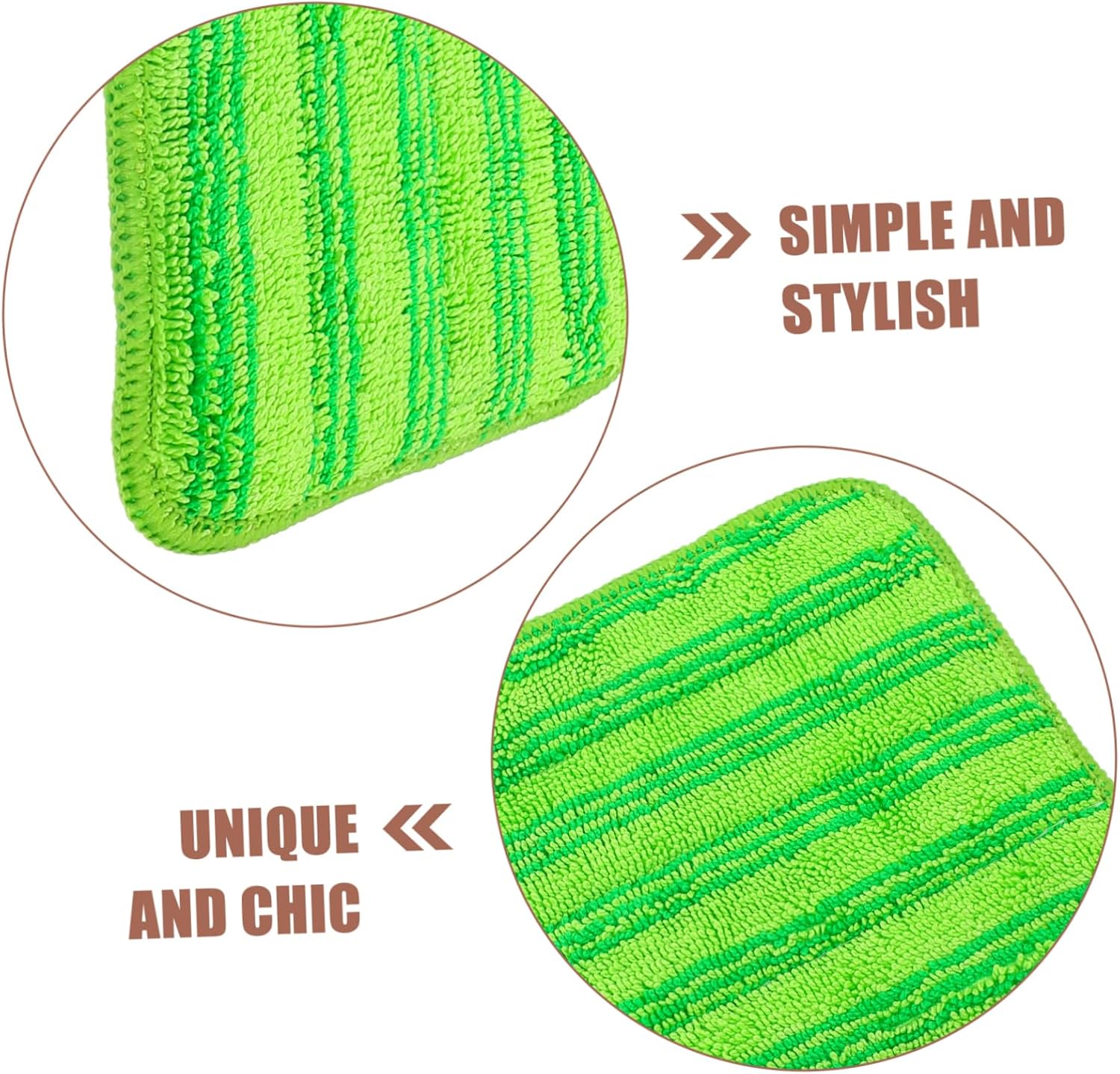 3pcs Microfiber Mop Pads Replacement Washable for Hardwood Tile