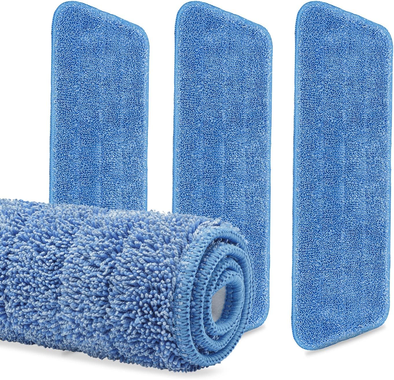 3Pack Microfiber Mop Replacement Heads for Deep Cleaning