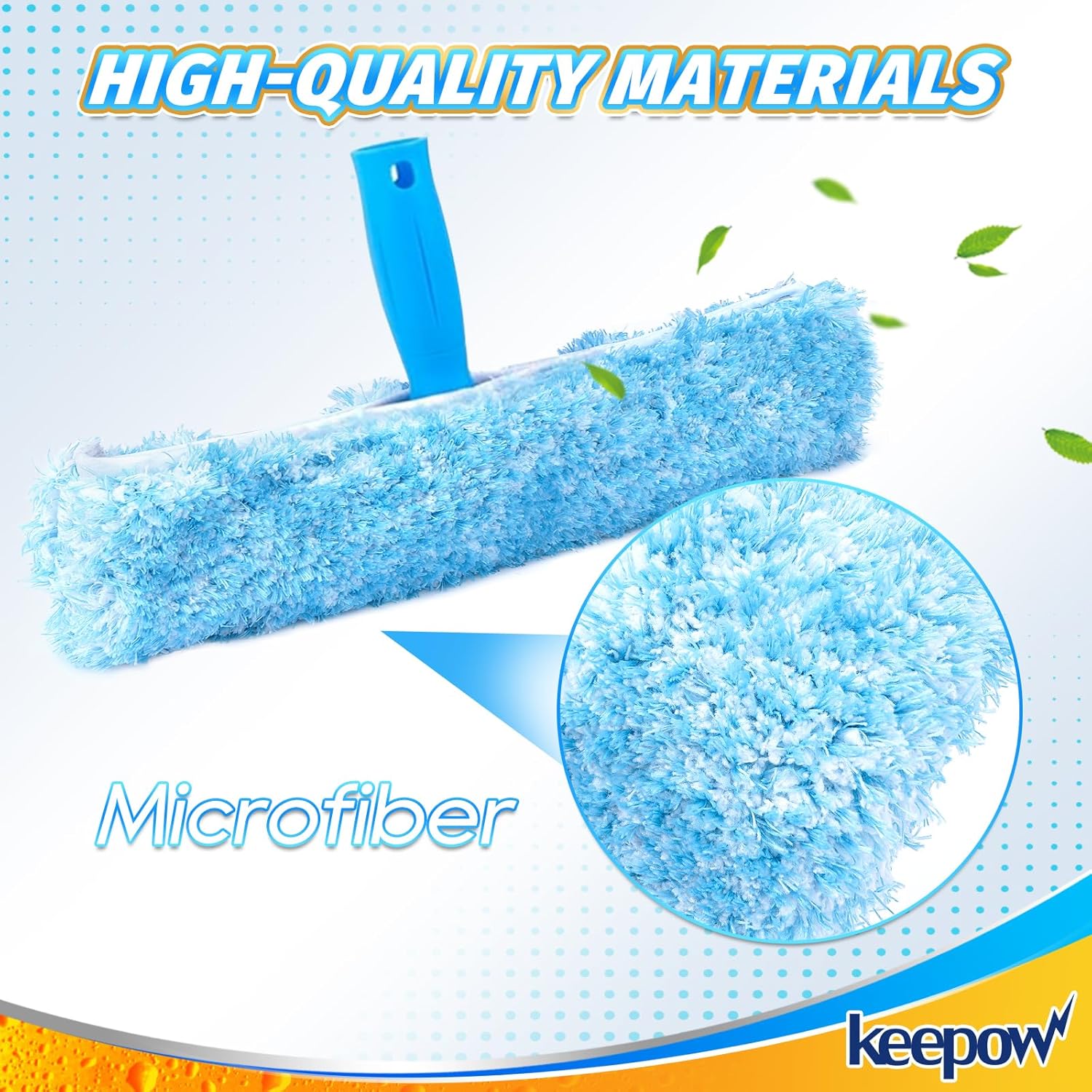 KEEPOW 14 Inch Microfiber Window Scrubber Refill 1