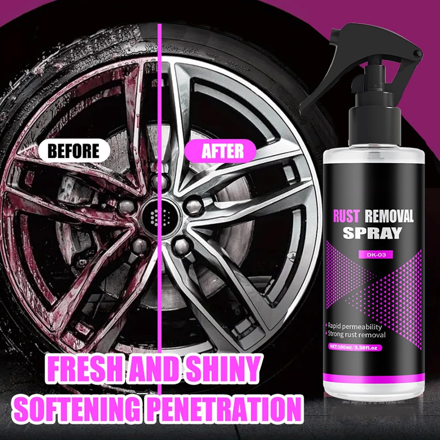 Generic Rust Remover Stain Cleaner 100ml Safe Spray