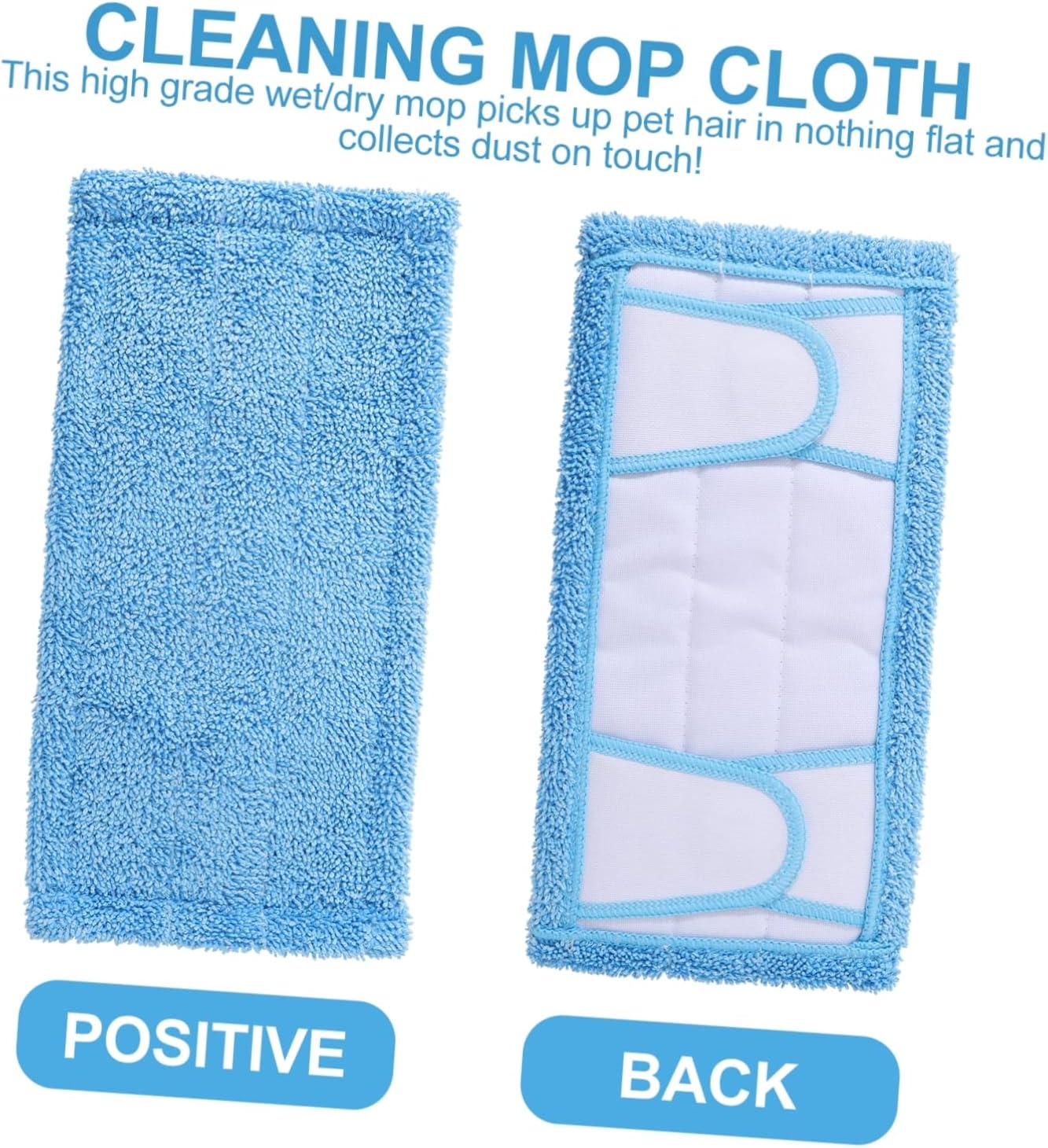 FRCOLOR Microfiber Mop Pad Replacement Reusable
