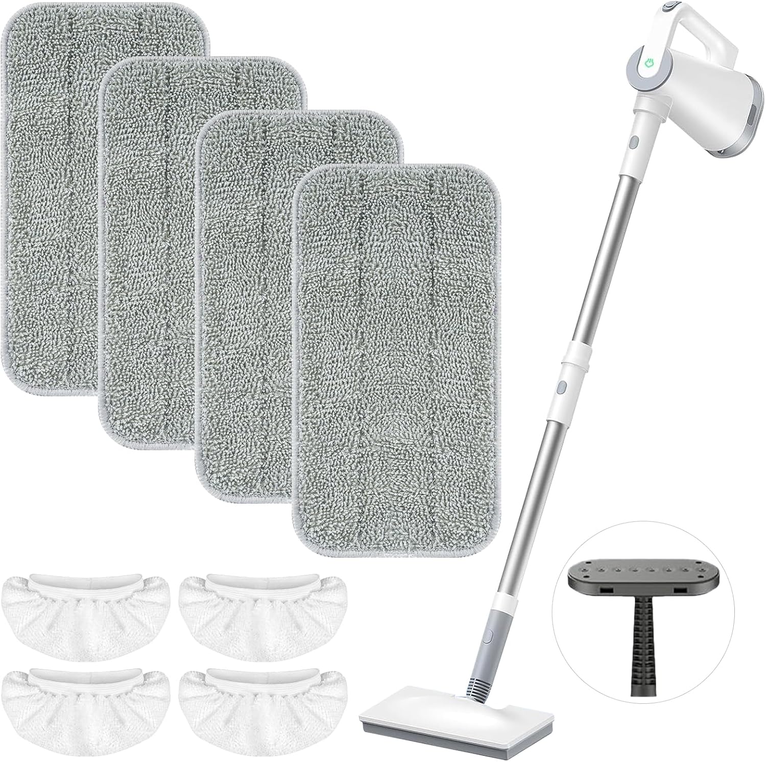 LOVECO Microfiber Steam Mop Pads 8-Pack for FEPPO Seyola