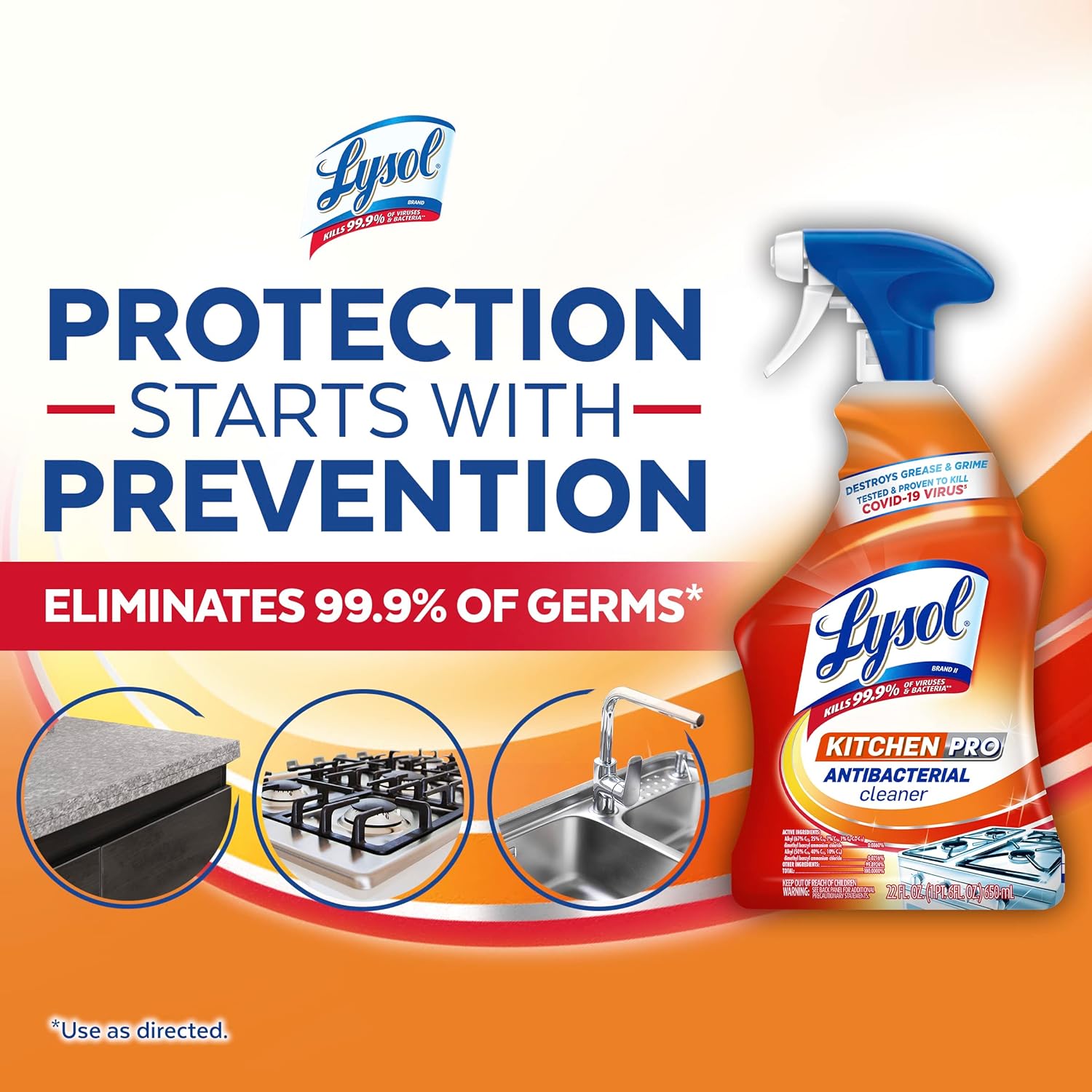 Reckitt Lysol Kitchen Pro Toilet Cleaner Pack of 3 22 Fl Oz