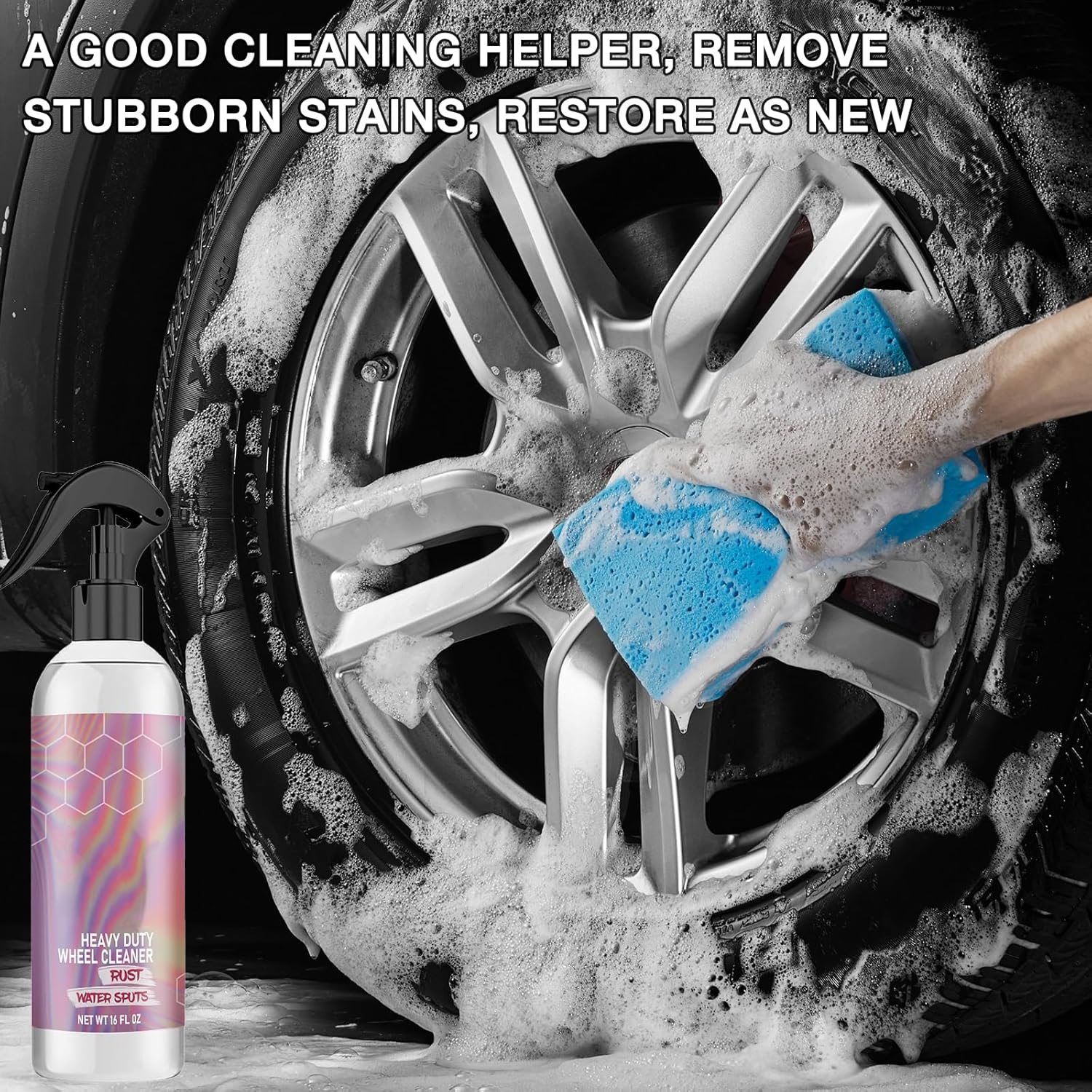 KOSIMI 2 Pack Glass Cleaner with Water Spot Remover