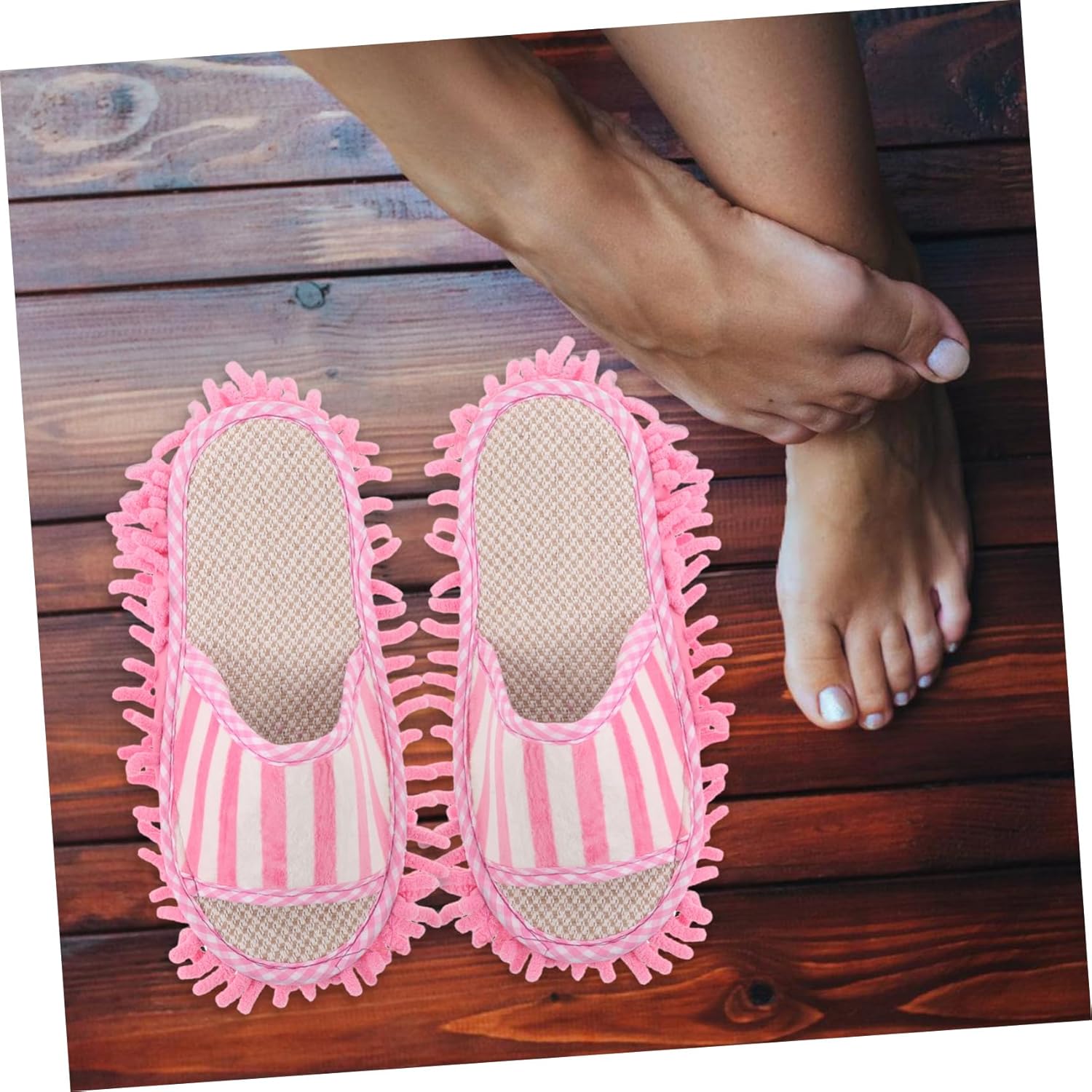Minkissy 1 Pair Mop Slippers for Women