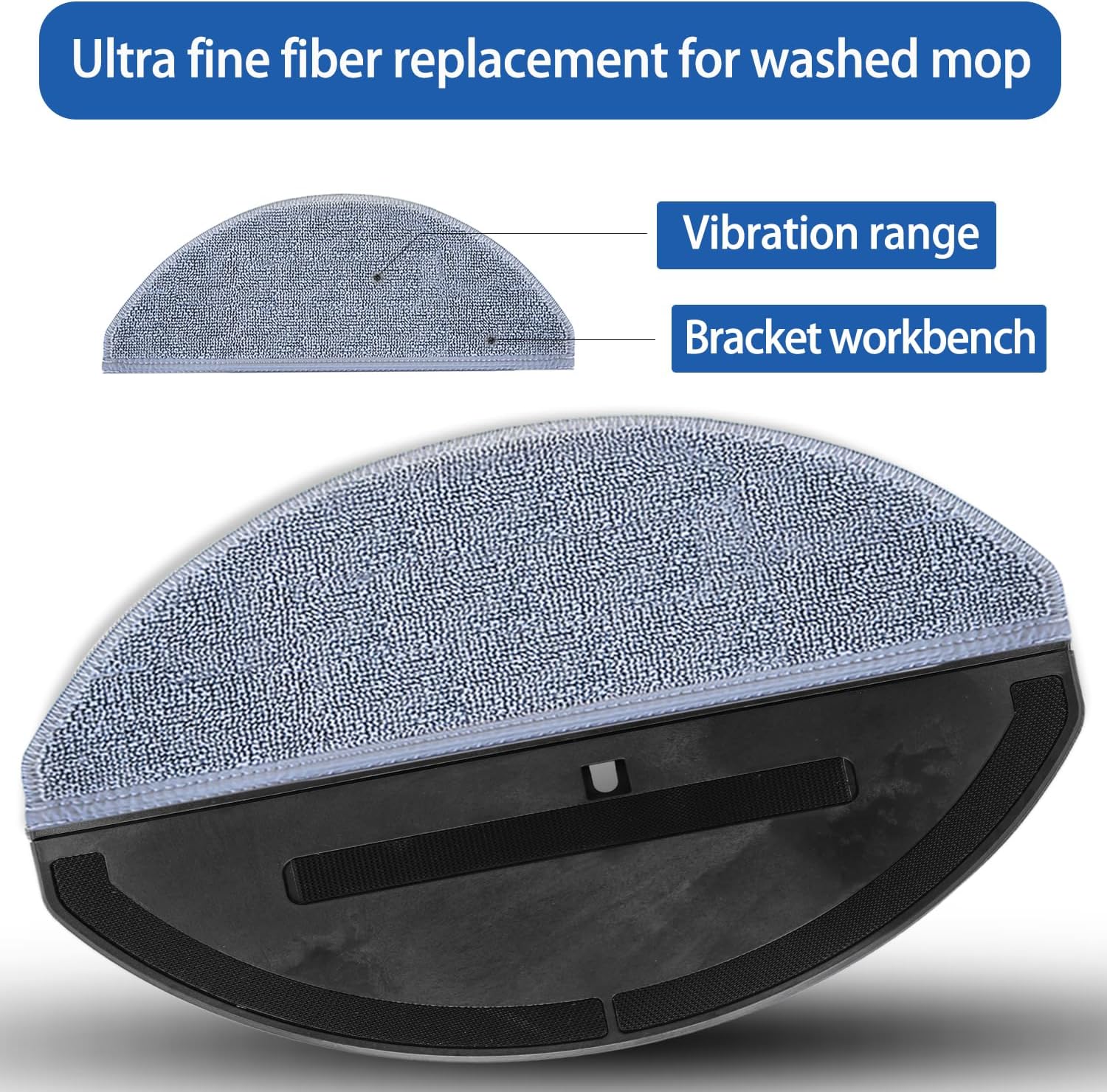 8 Pack Roborock Q10 Mop Cloth Replacement Pads