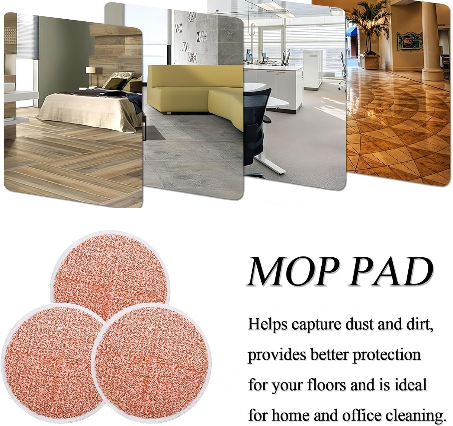 SavStor Replacement Mop Pads for Bissell Spin Wave 16-Pack