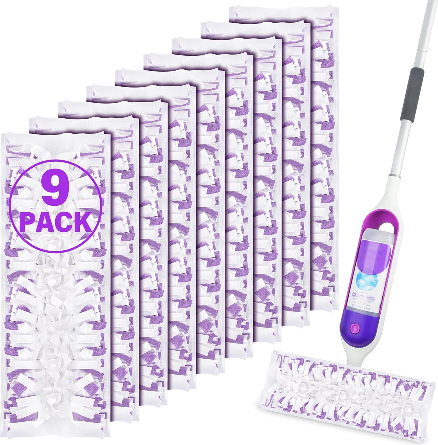 9 Count Swiffer PowerMop Refill Pads - Unscented Safe for All Floors
