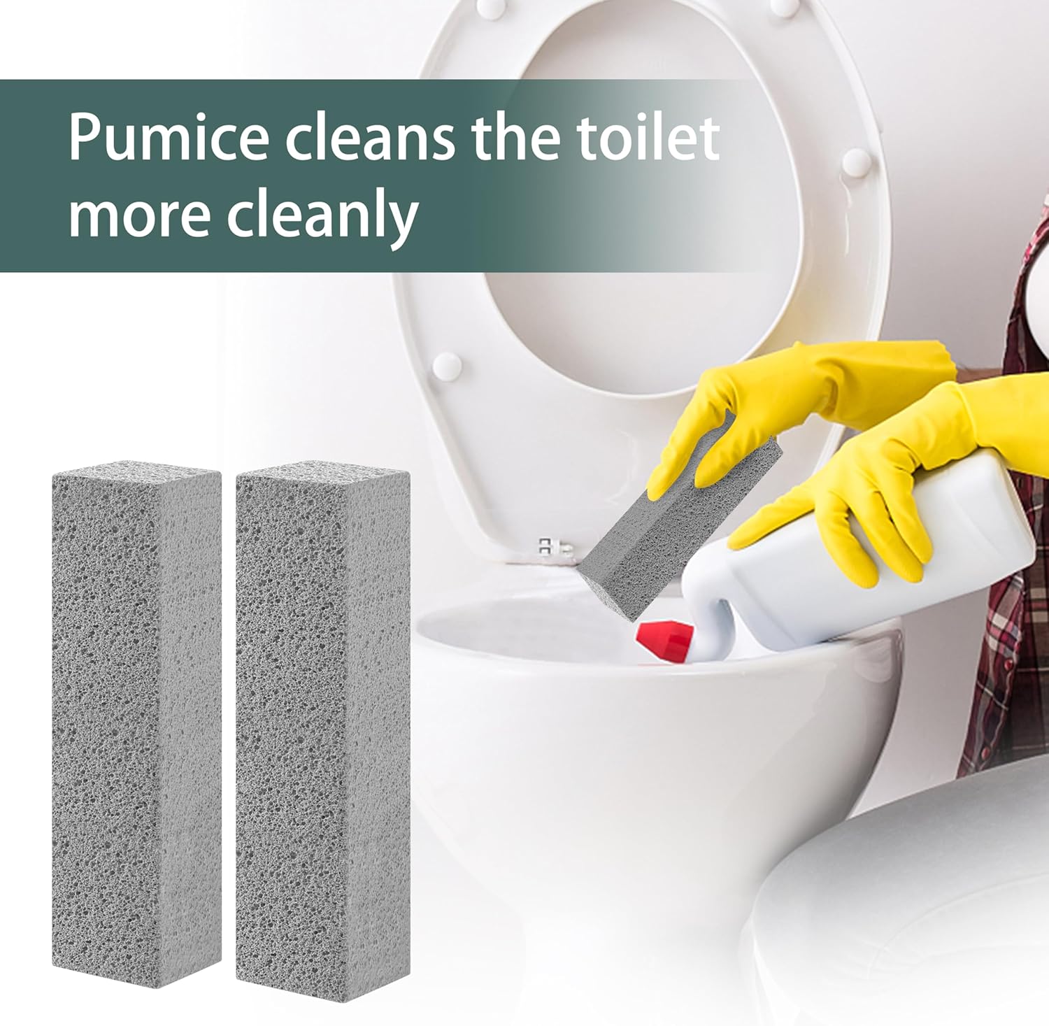 Melfluo 6 Pack Pumice Stones Toilet Cleaner