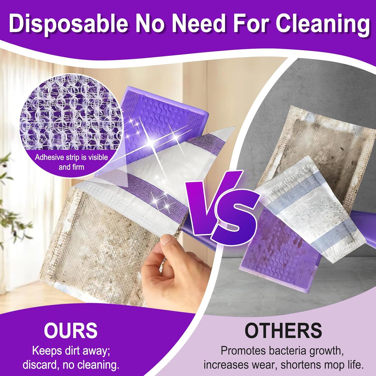 Kusroie 20 Count Wet Jet Mop Pads Refill